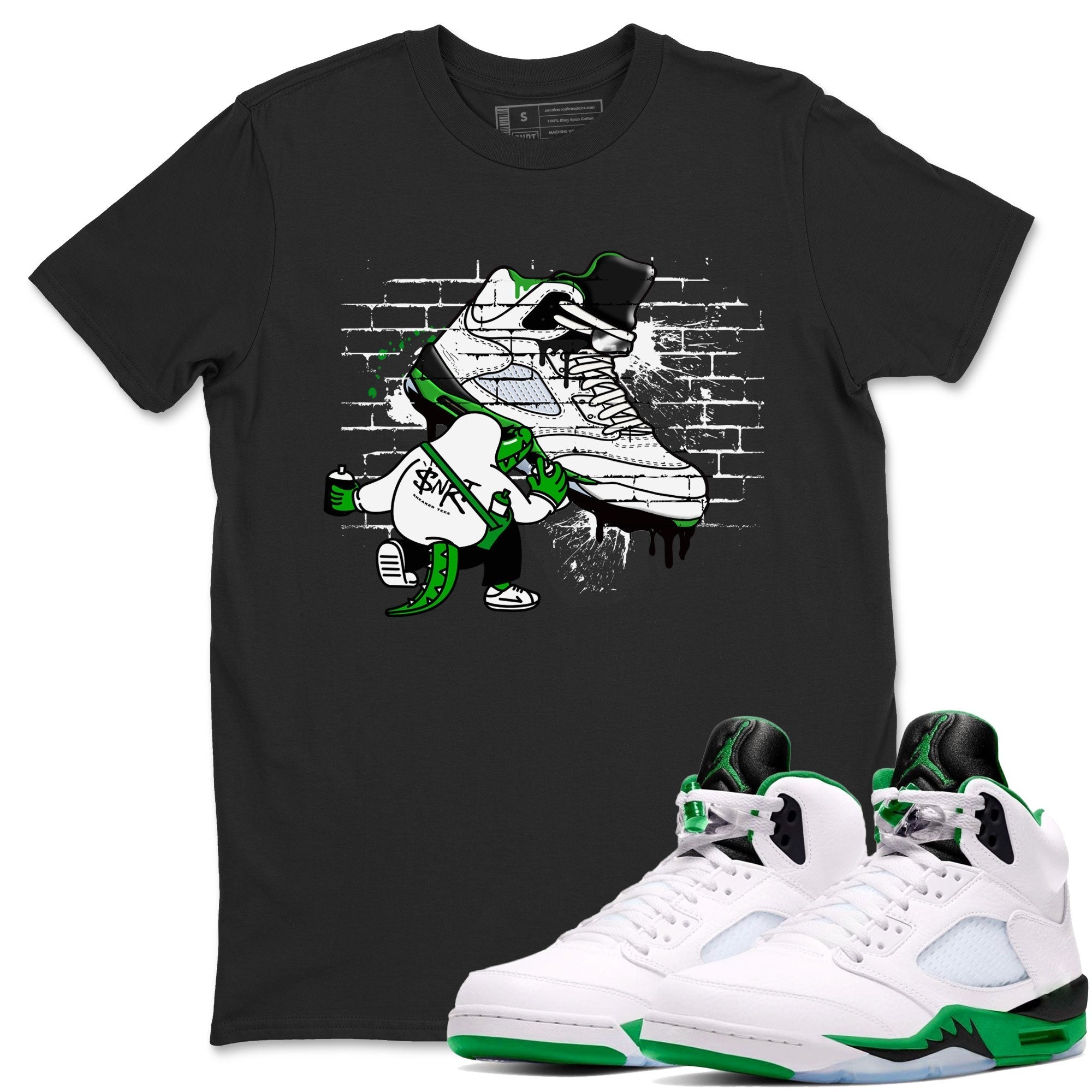 Crocodile Artist snkmatch Tee - Air Jordan 5 Lucky Green
