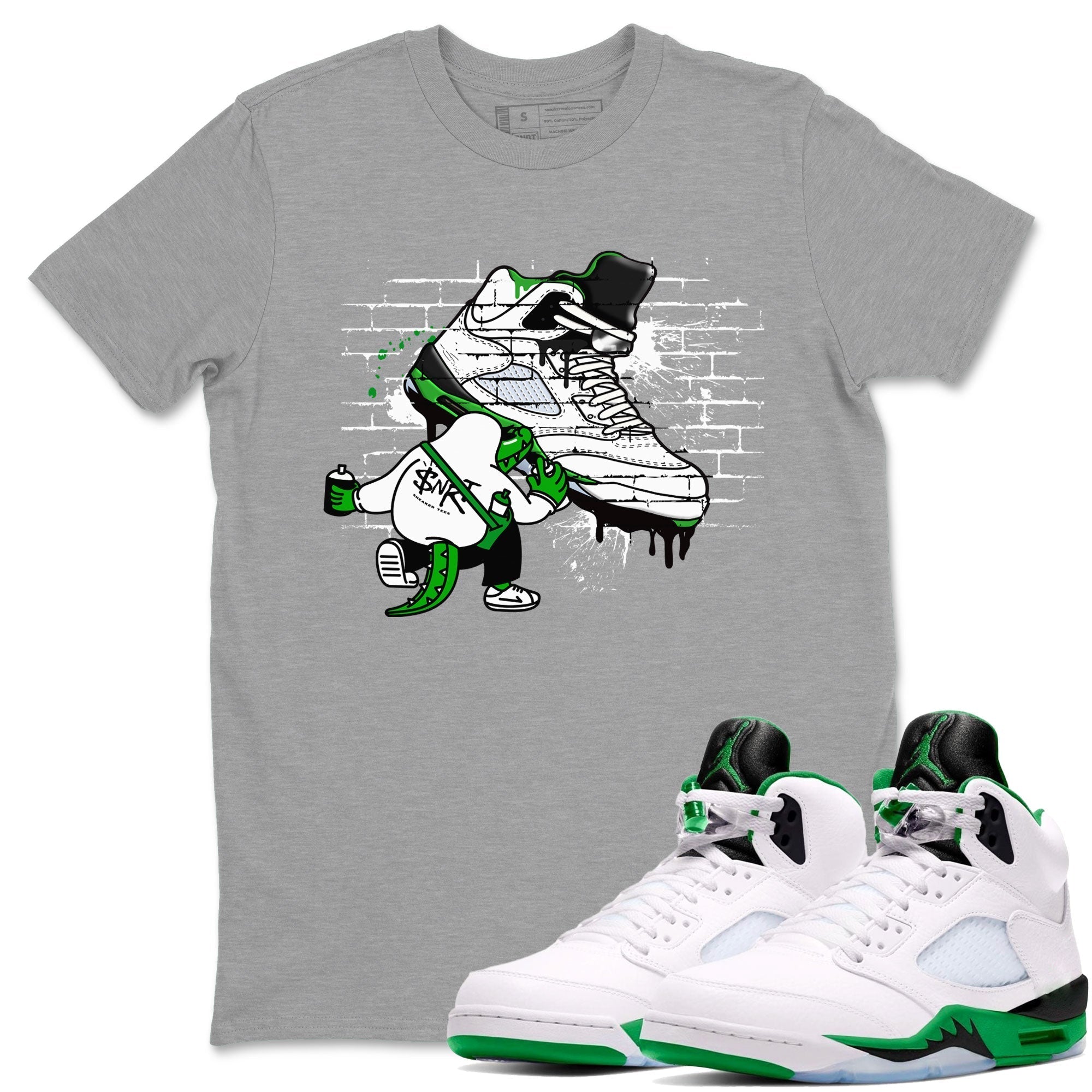 Crocodile Artist snkmatch Tee - Air Jordan 5 Lucky Green