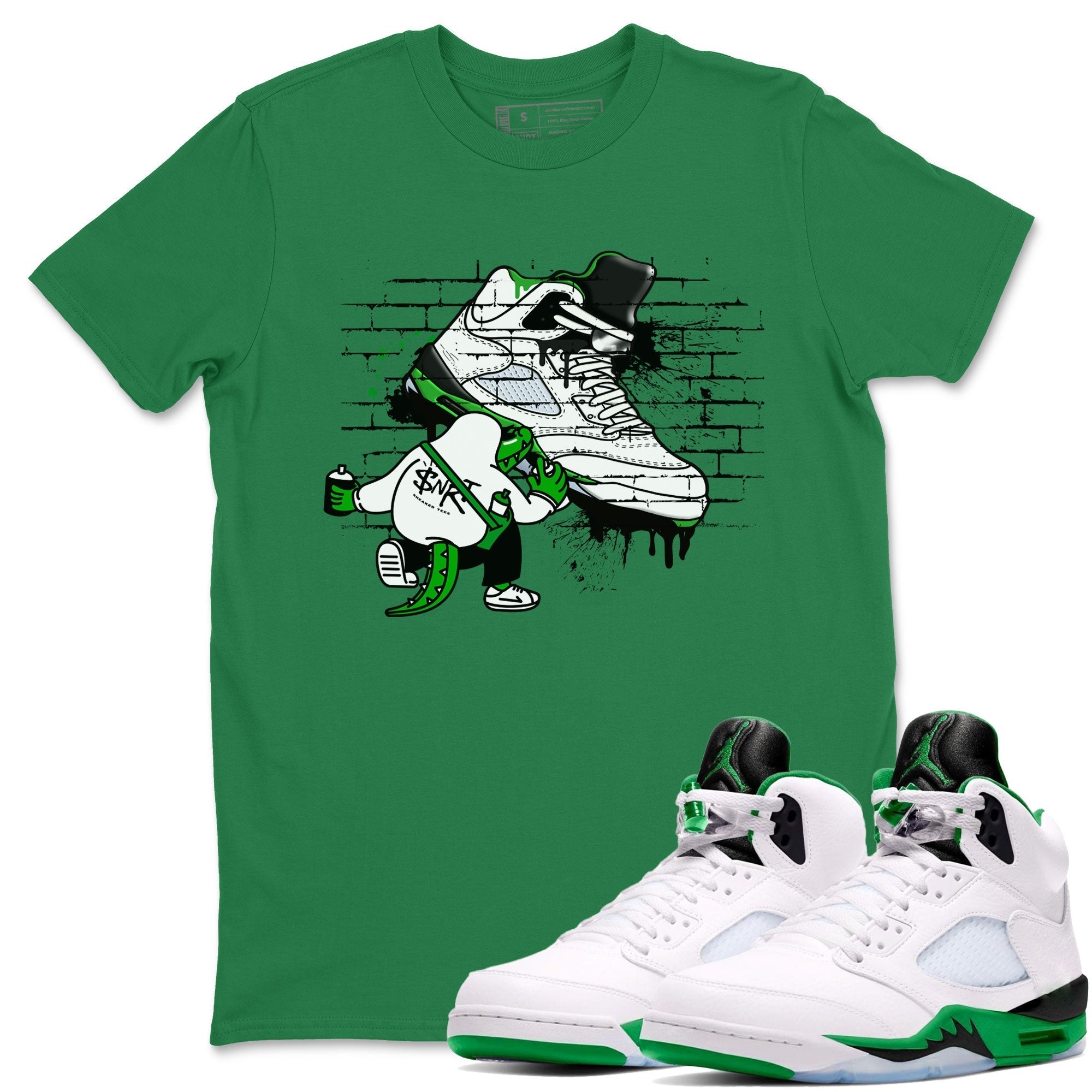 Crocodile Artist snkmatch Tee - Air Jordan 5 Lucky Green