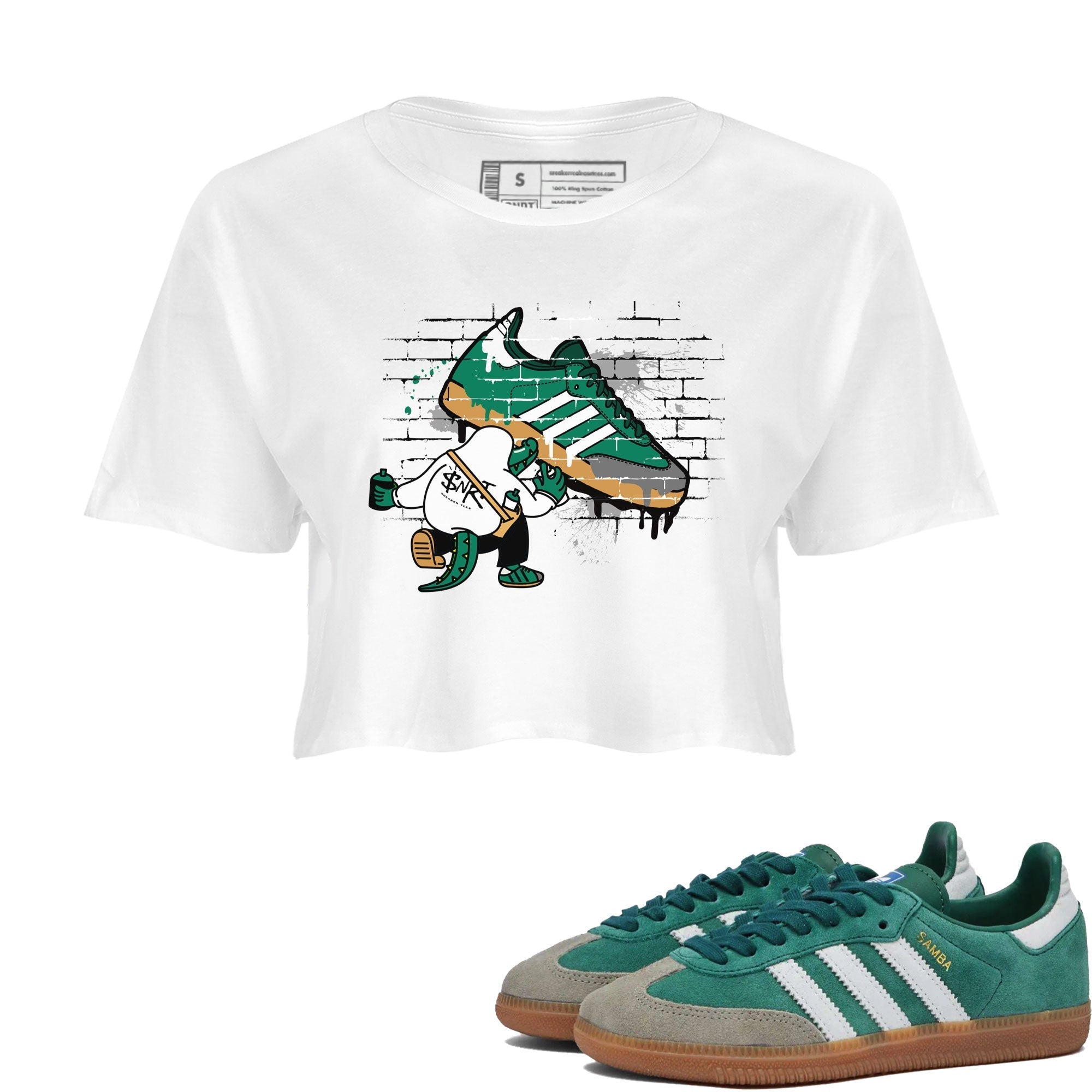 Crocodile Artist snkmatch Women's Top - Samba Collegiate Green Gum