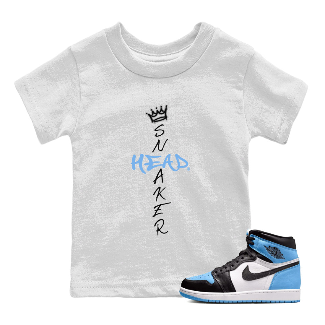 Cross snkmatch Kids Tops - Air Jordan 1 UNC Toe
