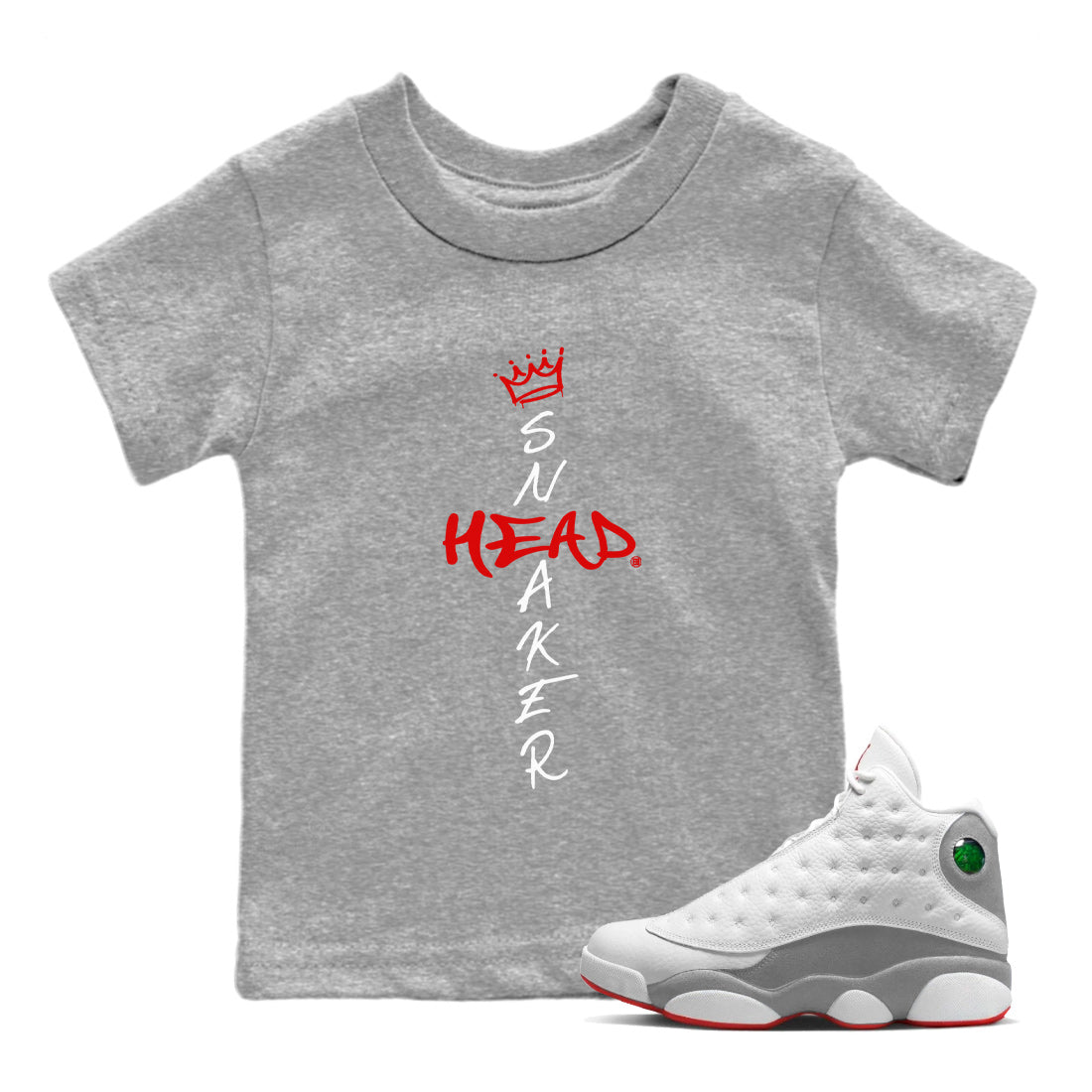 Cross snkmatch Kids Tops - Air Jordan 13 Wolf Grey