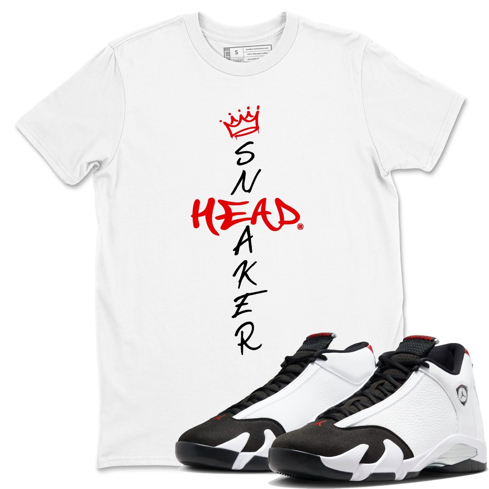 Cross snkmatch snkmatch Tees - Air Jordan 14 Black Toe