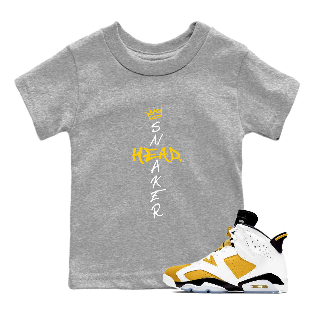 Cross snkmatch snkmatch Tee Kids - Air Jordan 6 Yellow Ochre