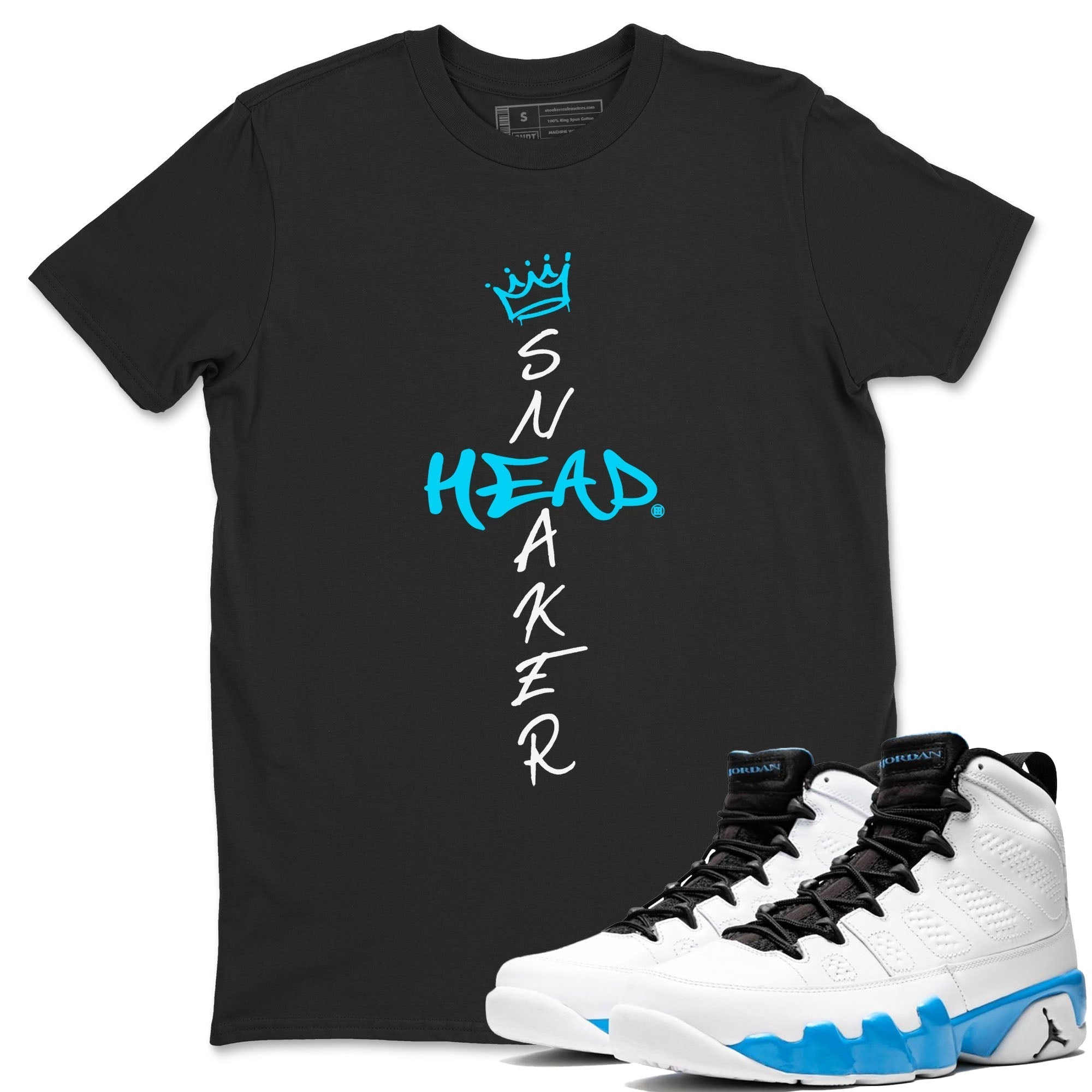 Cross snkmatch snkmatch Tees - Air Jordan 9 Powder Blue
