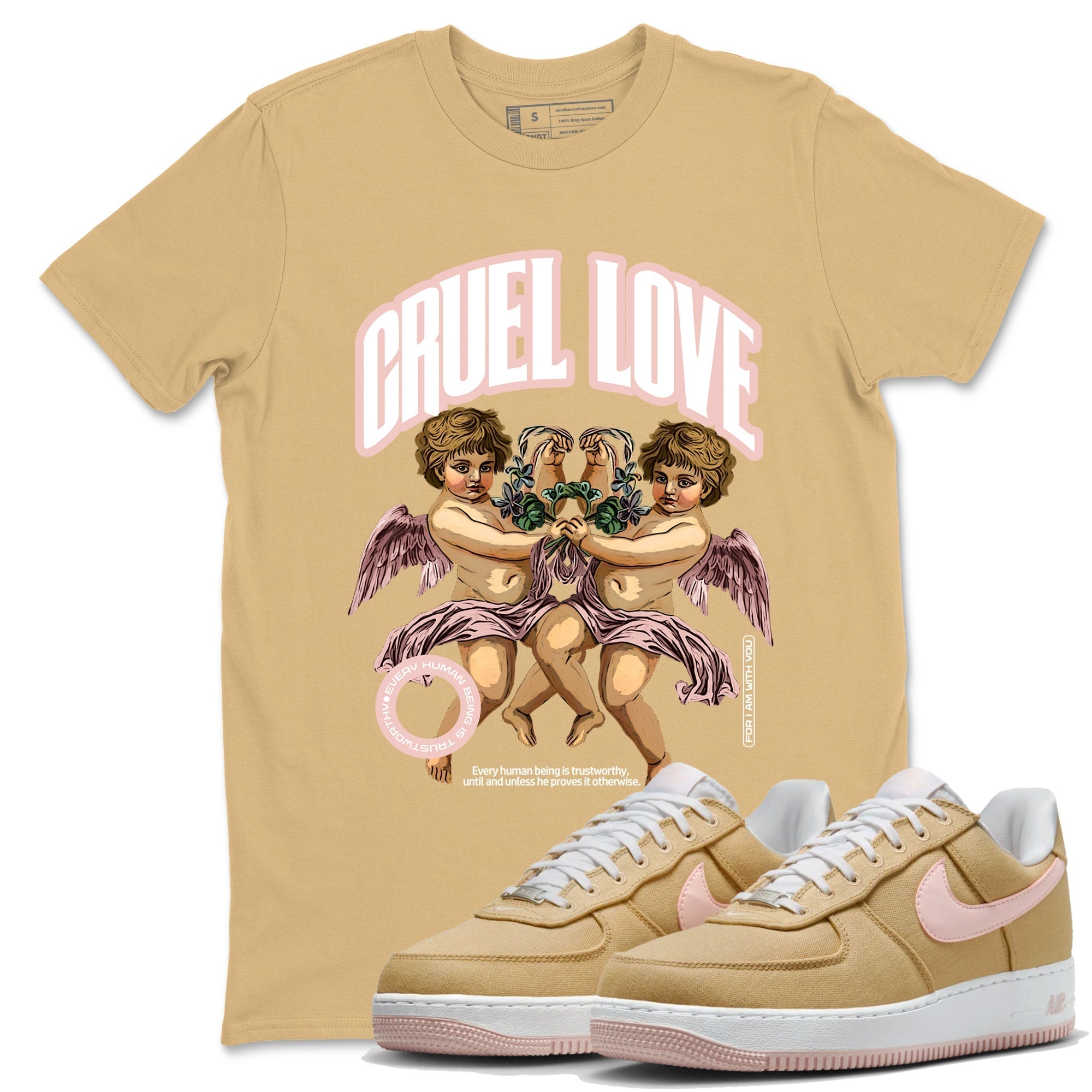 Cruel Love snkmatch Tees - Air Force 1 Linen