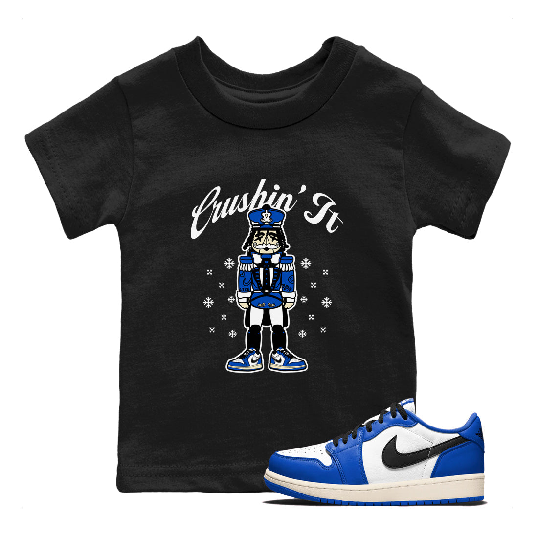 Crushin' It snkmatch Tees Kids - Air Jordan 1 Game Royal