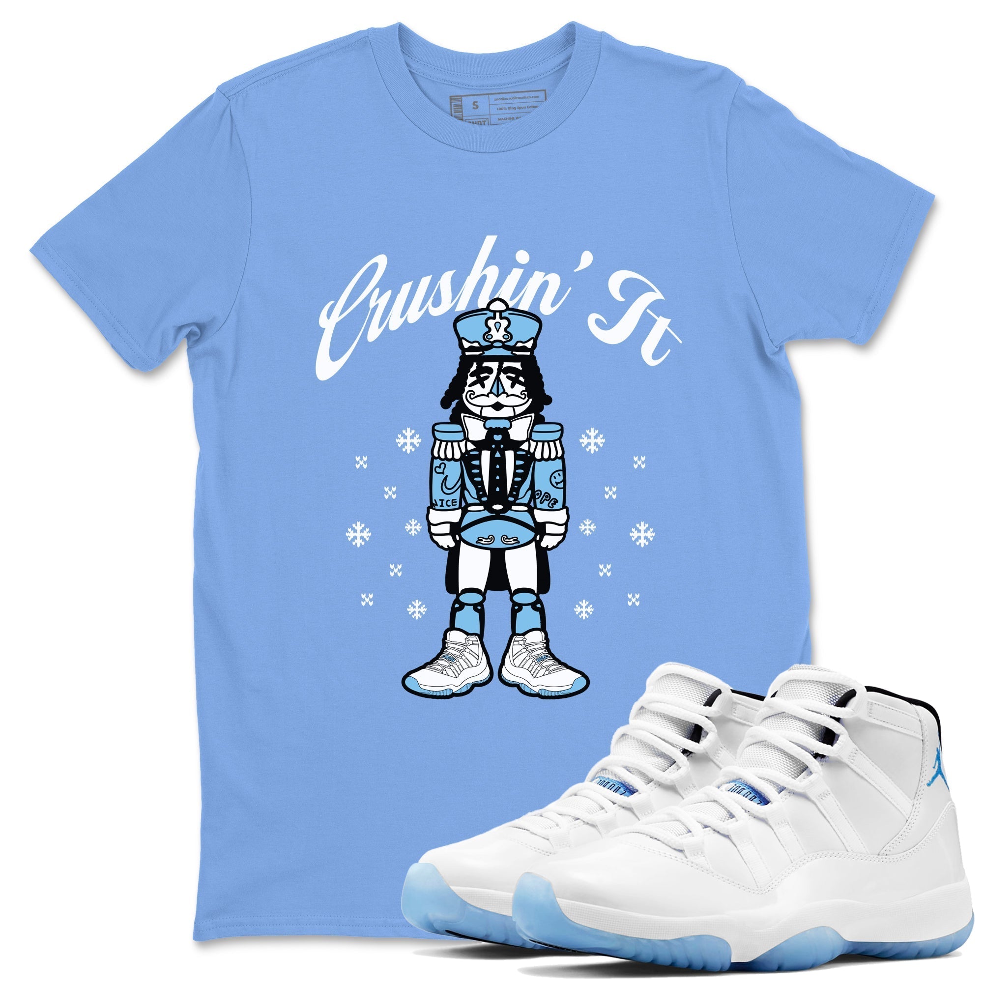 Crushin' It snkmatch Tees - Air Jordan 11 Legend Blue