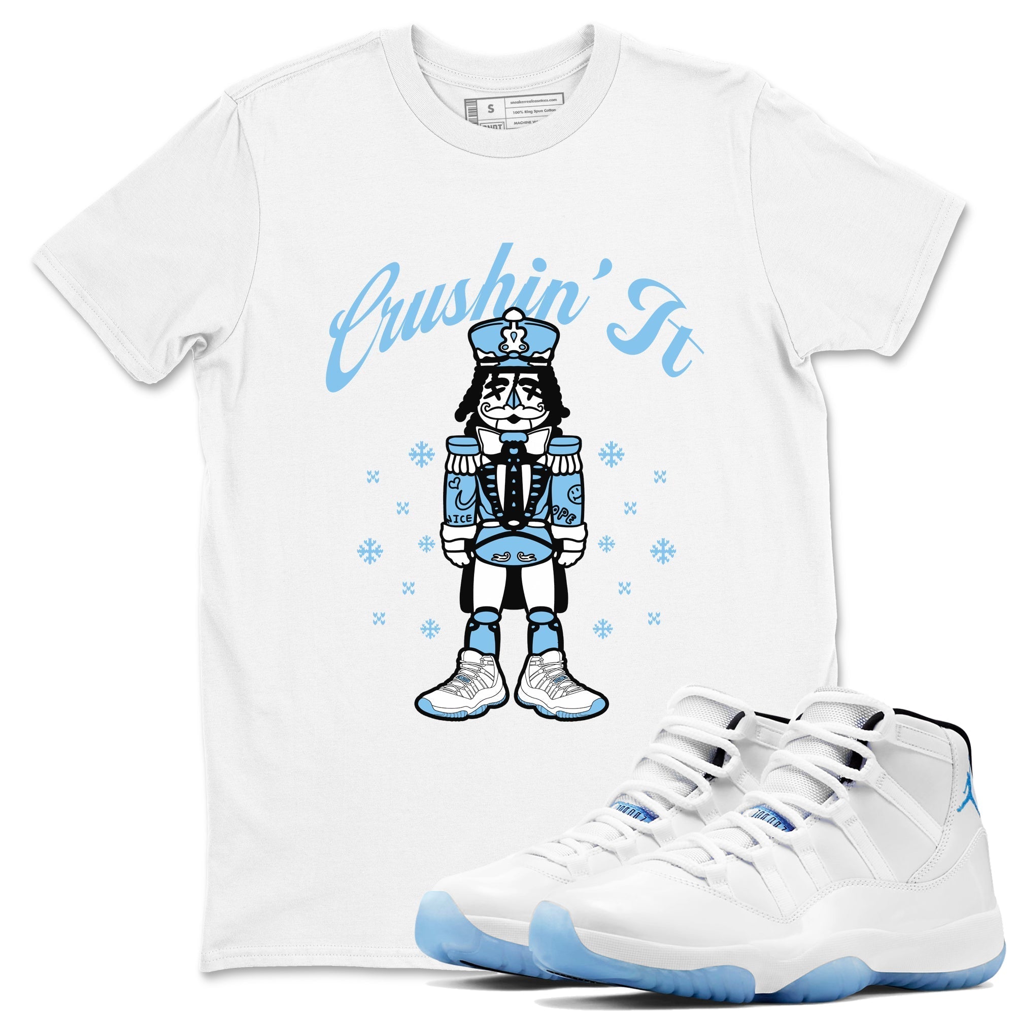 Crushin' It snkmatch Tees - Air Jordan 11 Legend Blue