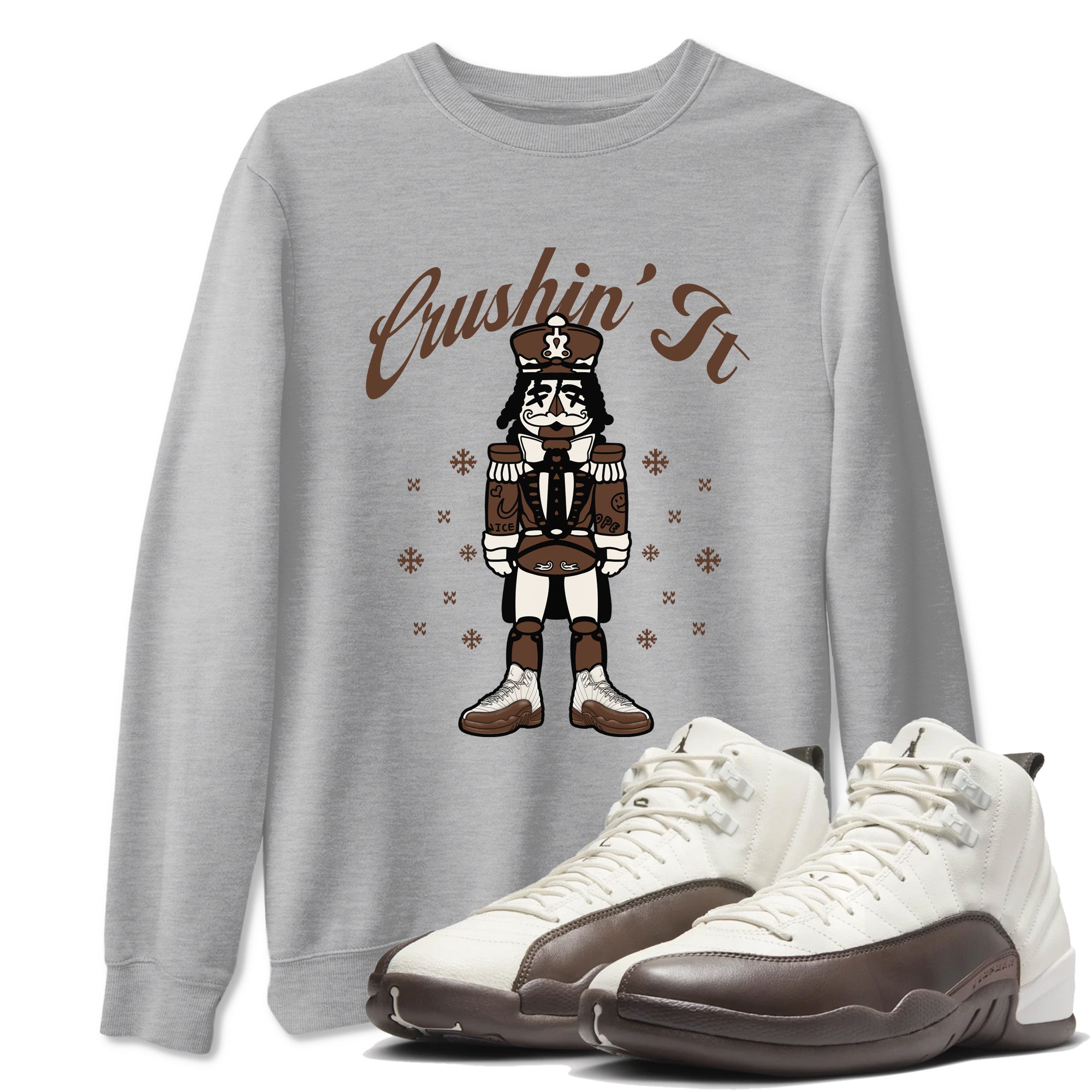 Crushin' It snkmatch Tees - Air Jordan 12 Baroque Brown