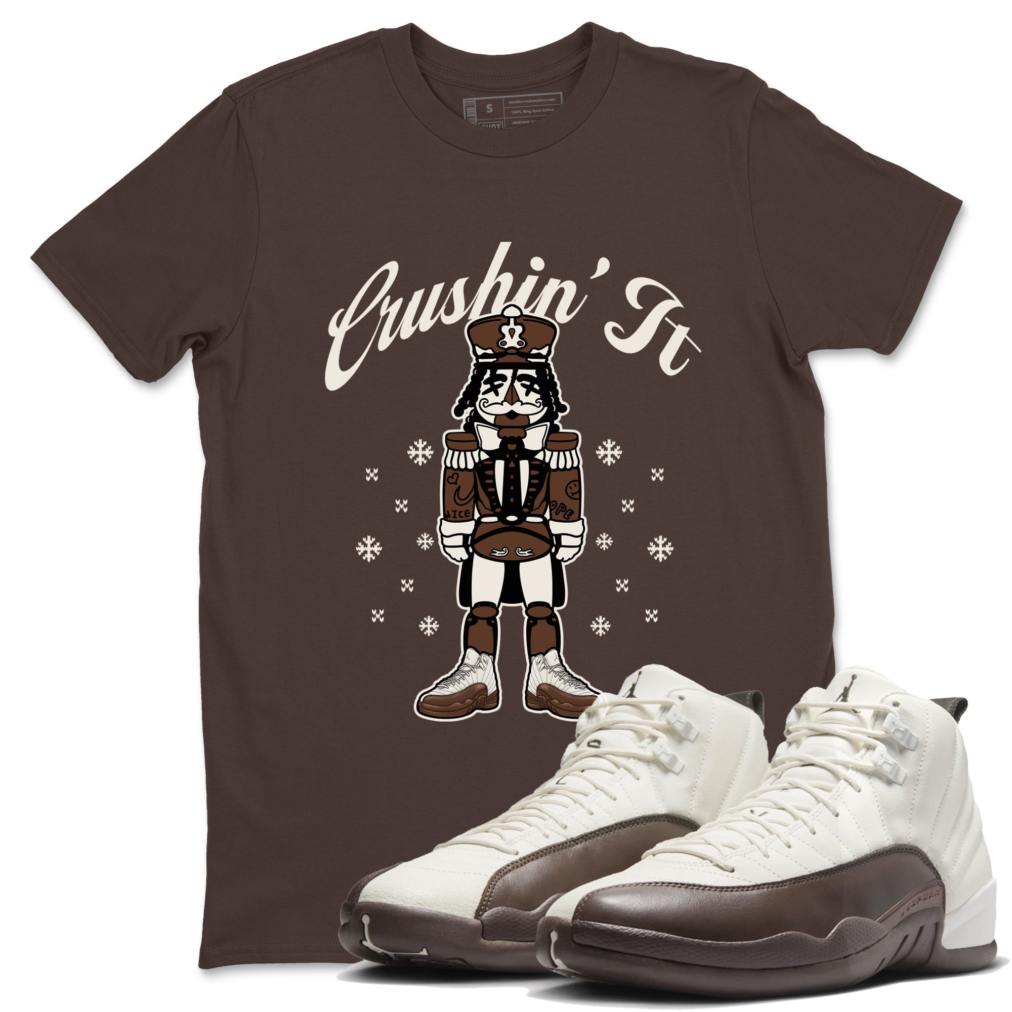 Crushin' It snkmatch Tees - Air Jordan 12 Baroque Brown