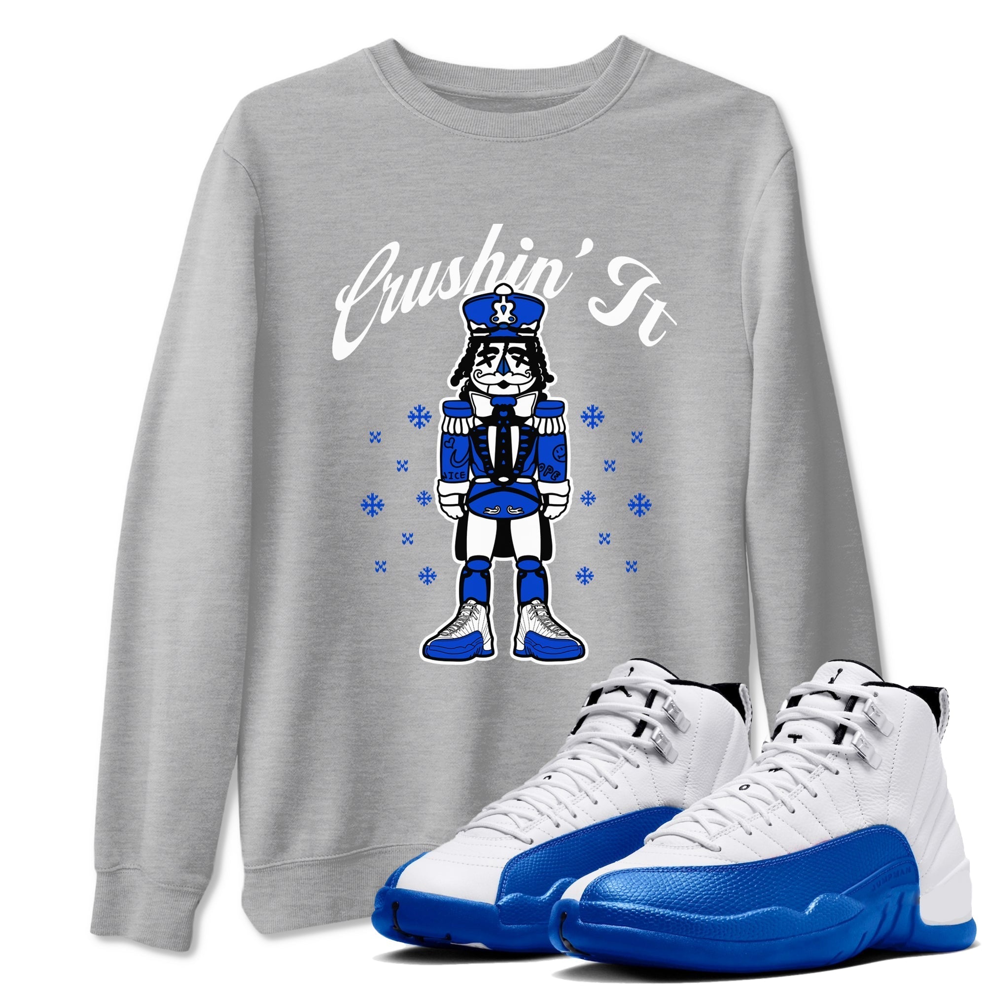 Crushin' It snkmatch Tees - Air Jordan 12 Blueberry