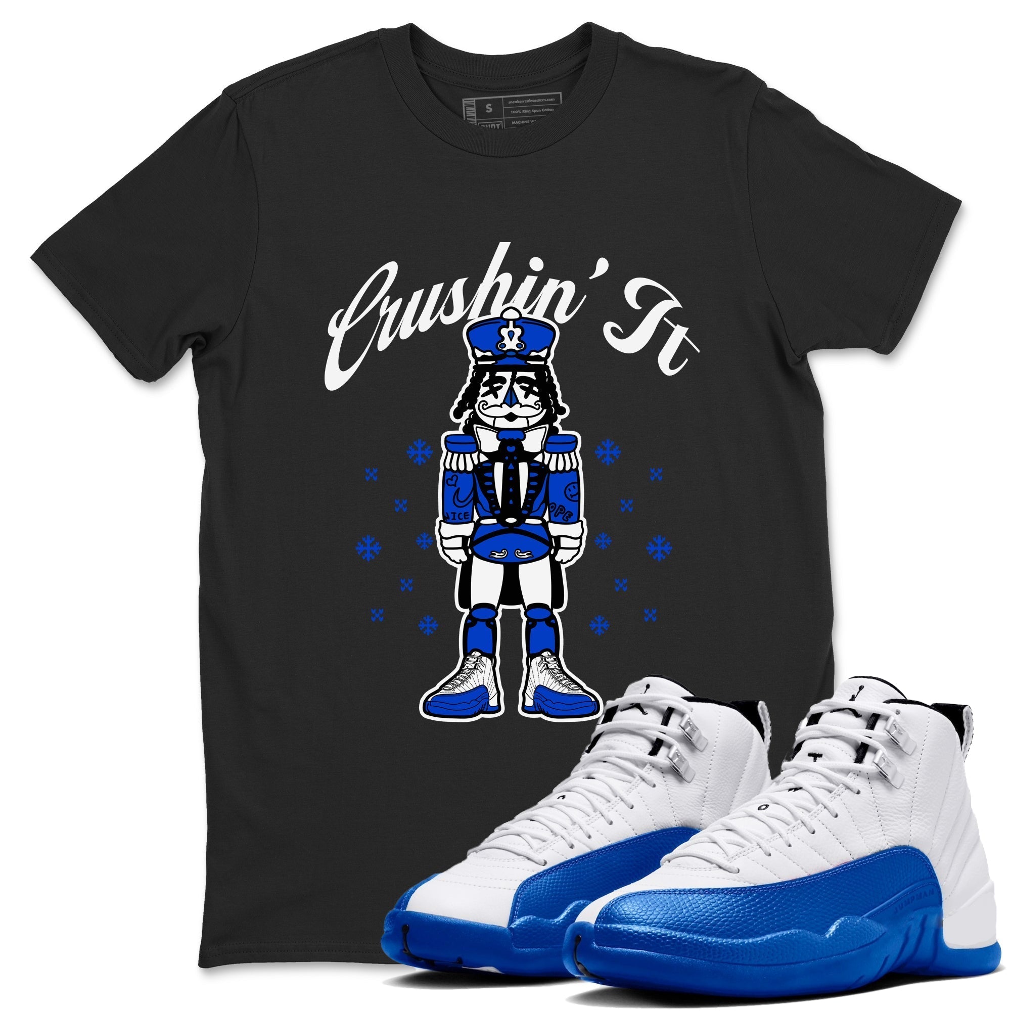 Crushin' It snkmatch Tees - Air Jordan 12 Blueberry