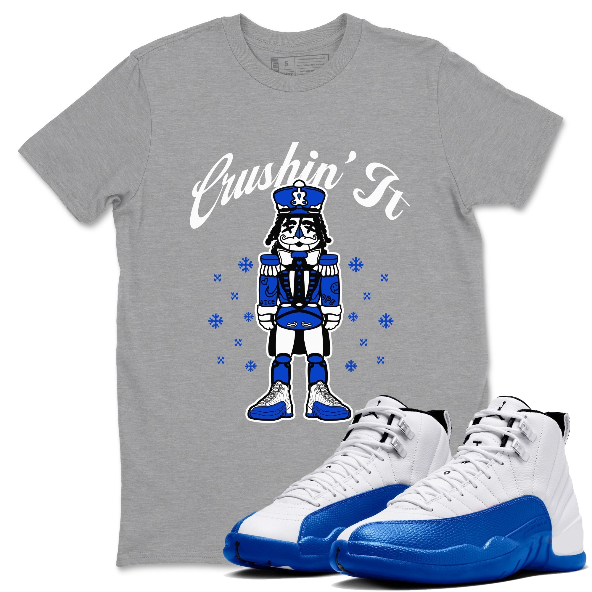 Crushin' It snkmatch Tees - Air Jordan 12 Blueberry
