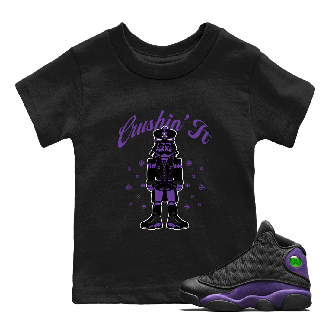 Crushin' It snkmatch Tees Kids - Air Jordan 13 Court Purple