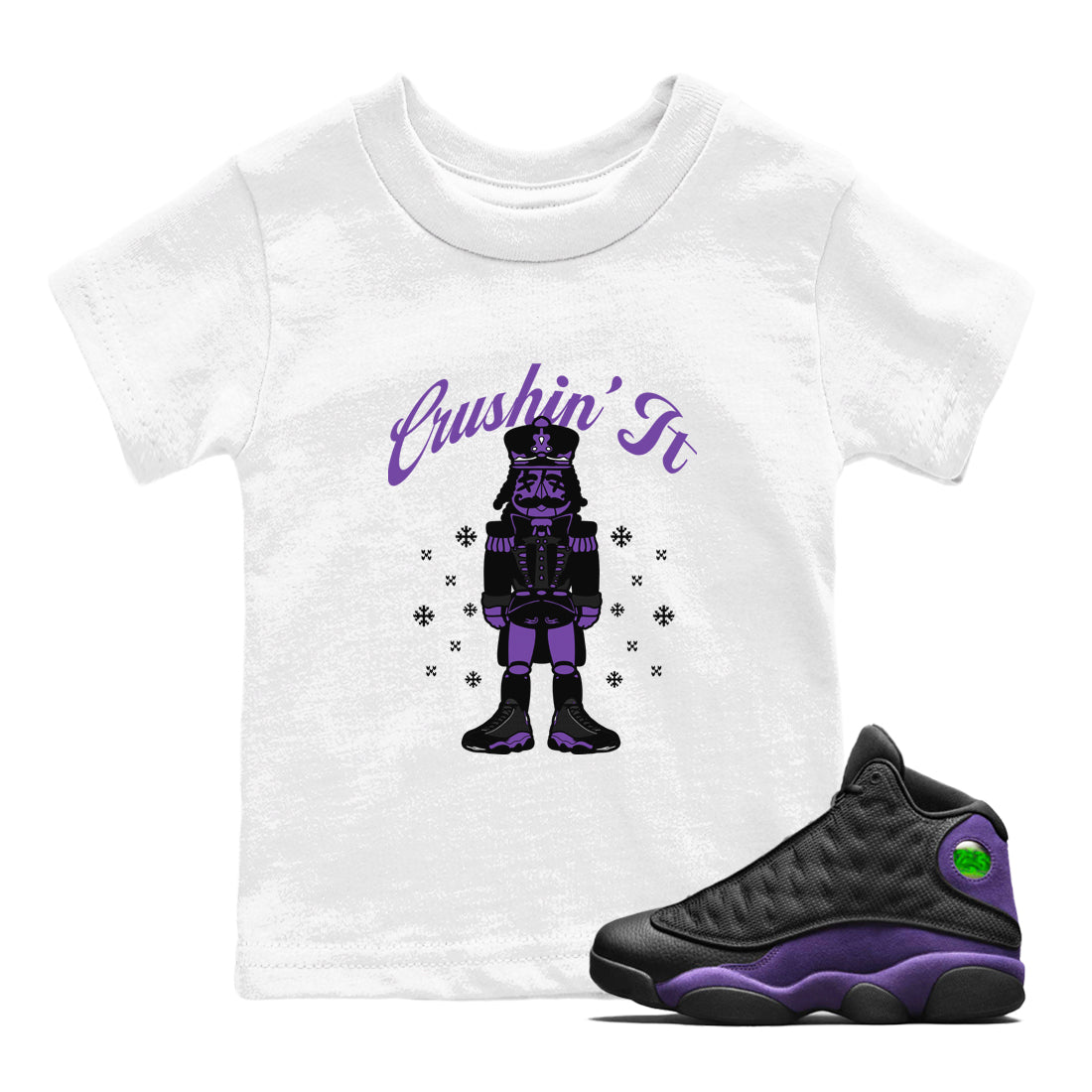 Crushin' It snkmatch Tees Kids - Air Jordan 13 Court Purple