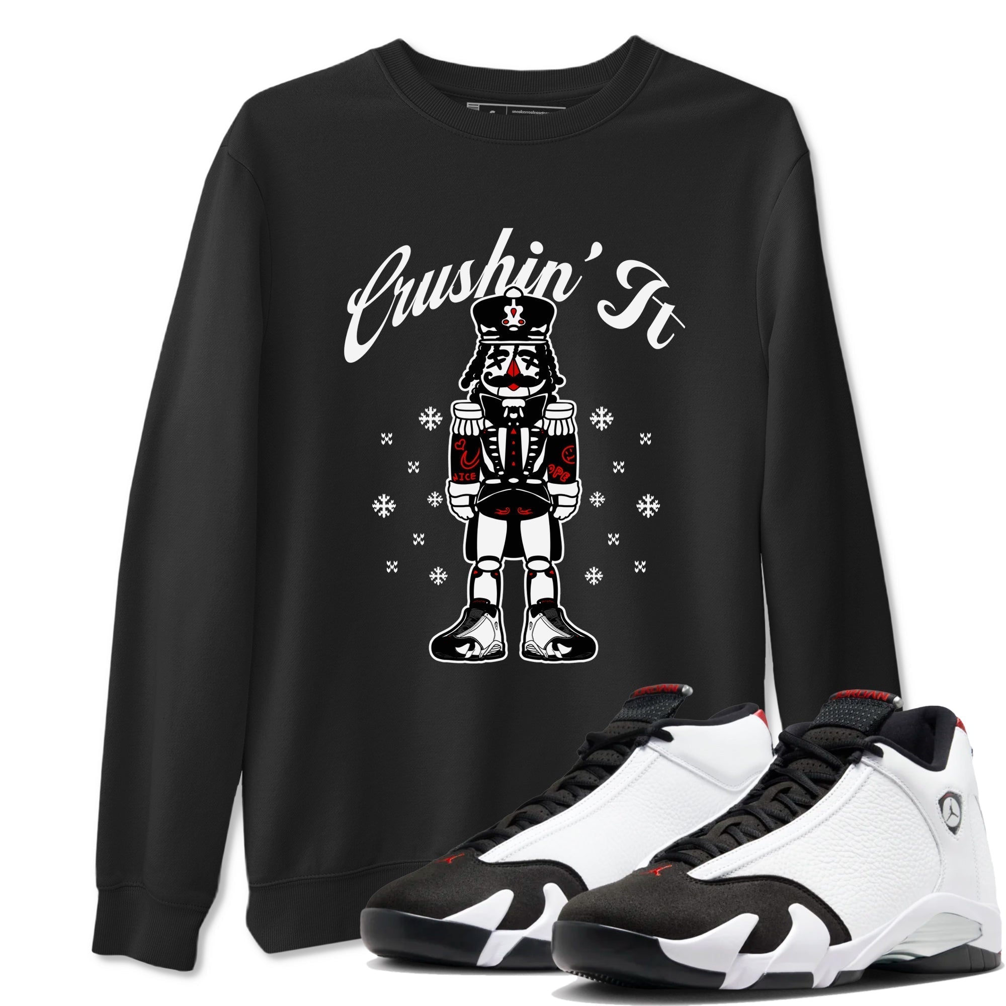 Crushin' It snkmatch Tees - Air Jordan 14 Black Toe