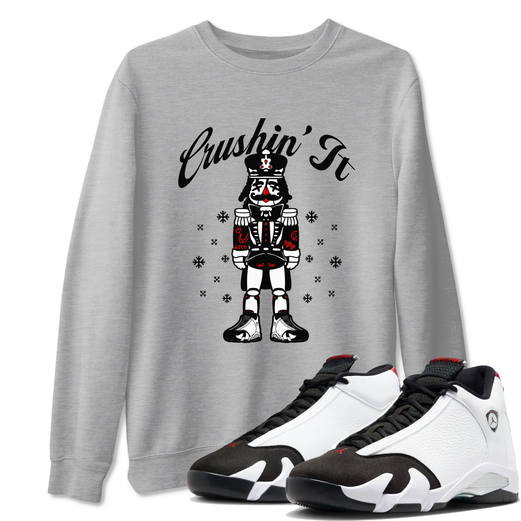 Crushin' It snkmatch Tees - Air Jordan 14 Black Toe