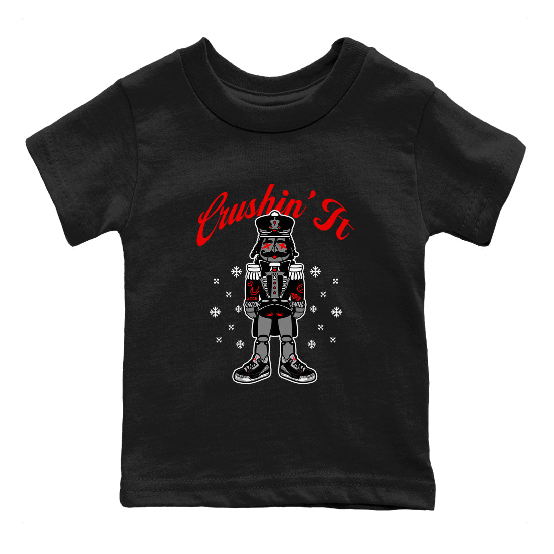 Crushin' It snkmatch Tees Kids - Air Jordan 3 Black Cement