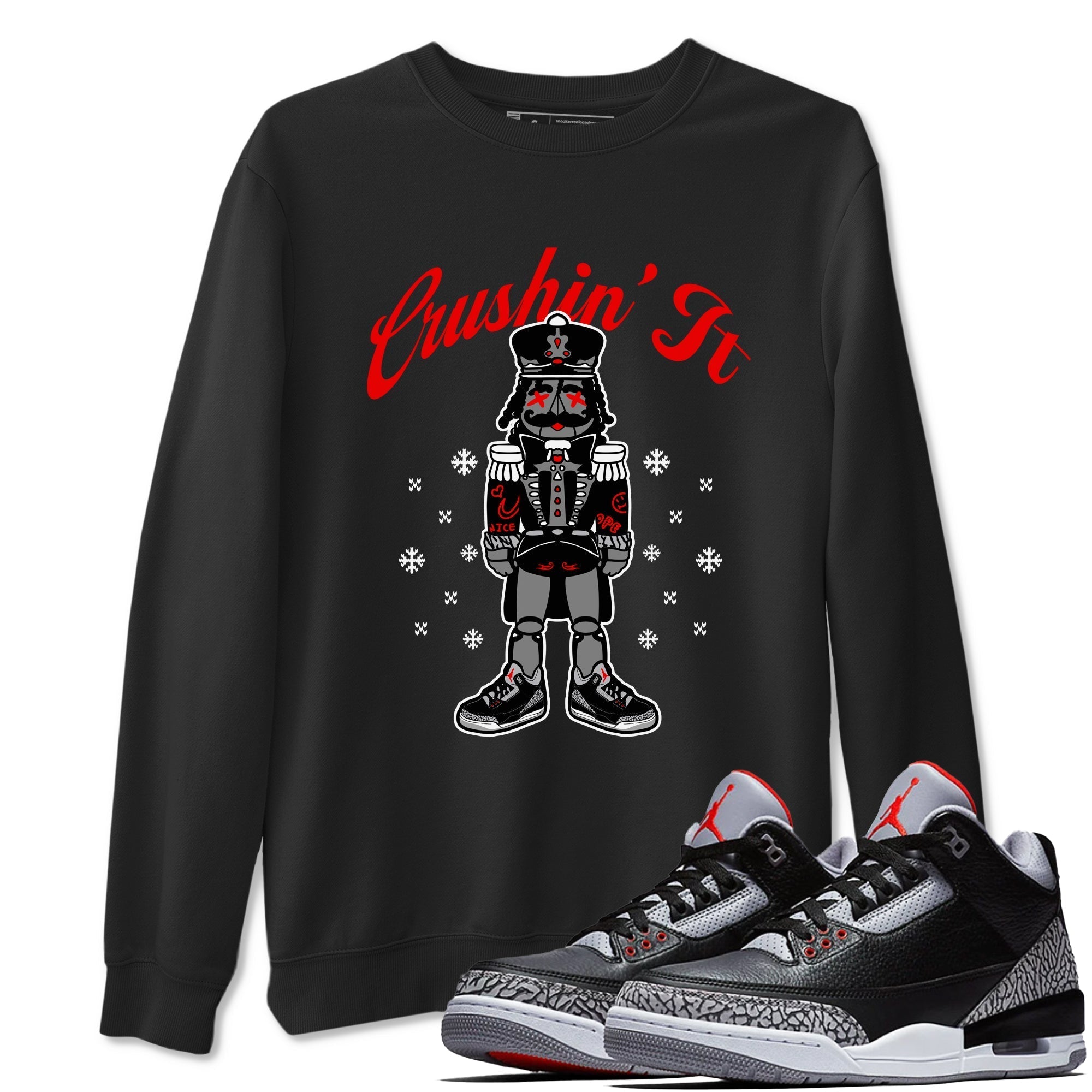 Crushin' It snkmatch Tees - Air Jordan 3 Black Cement
