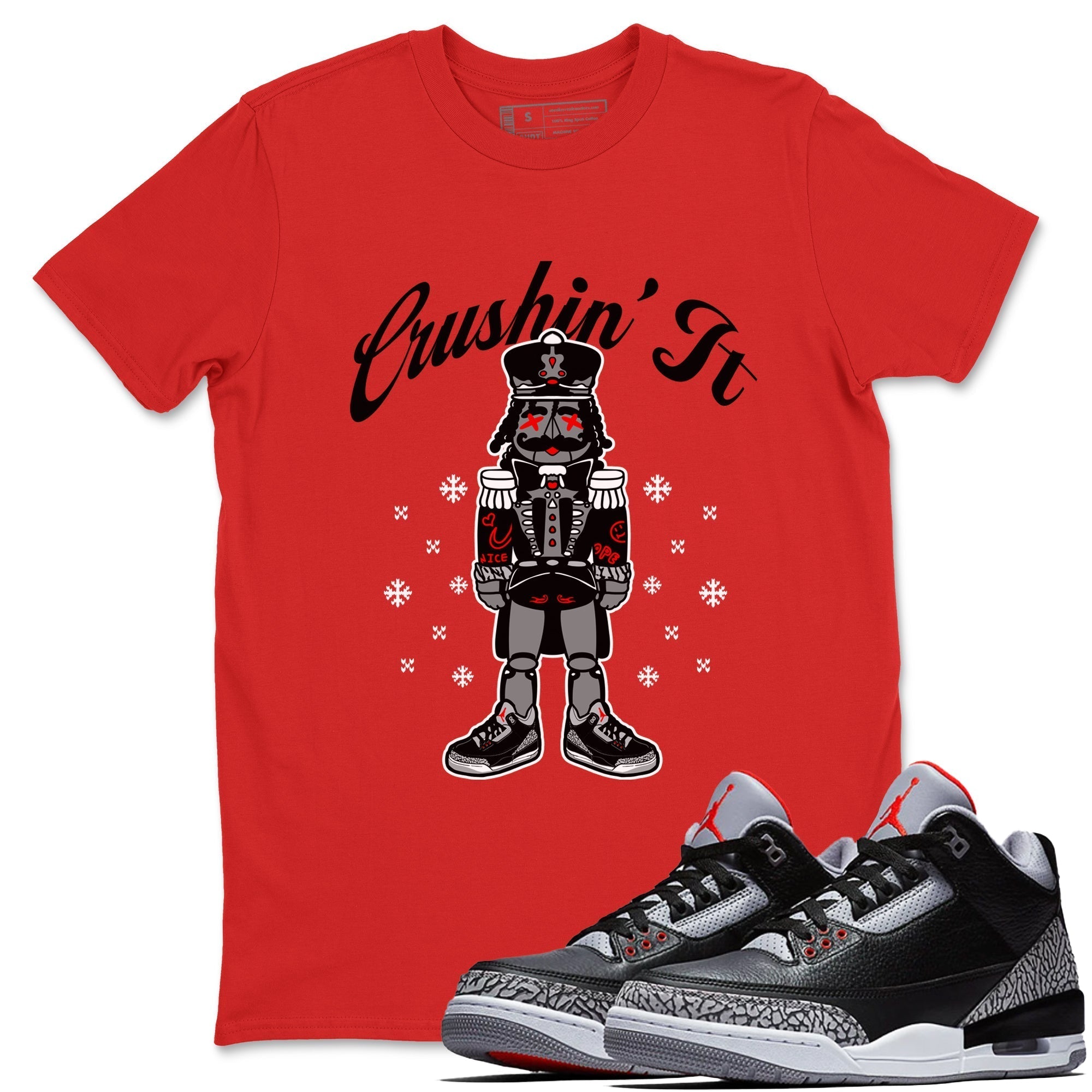 Crushin' It snkmatch Tees - Air Jordan 3 Black Cement