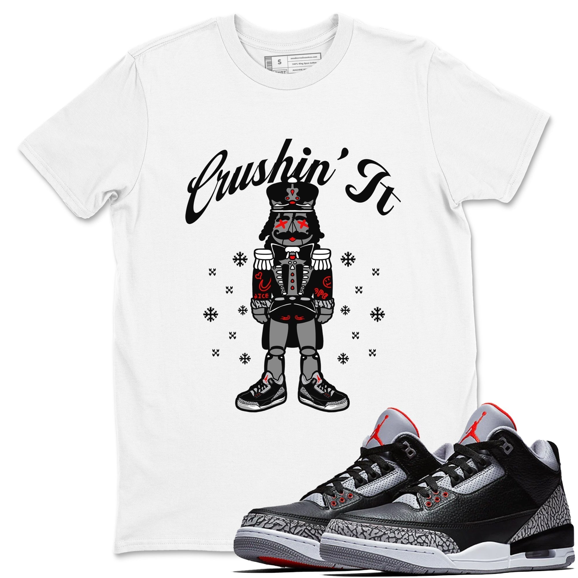Crushin' It snkmatch Tees - Air Jordan 3 Black Cement