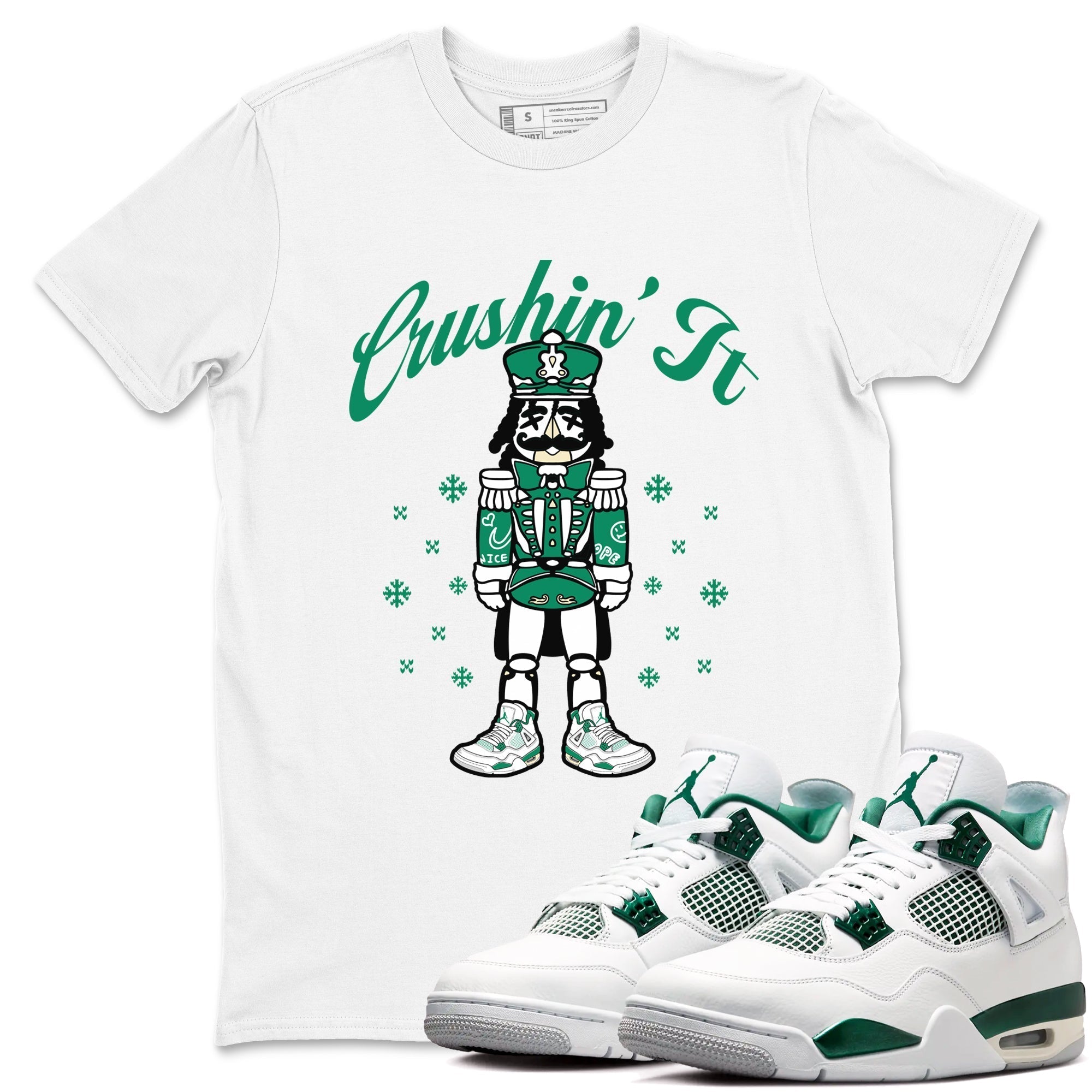 Crushin' It snkmatch Tees - Air Jordan 4 Oxidized Green