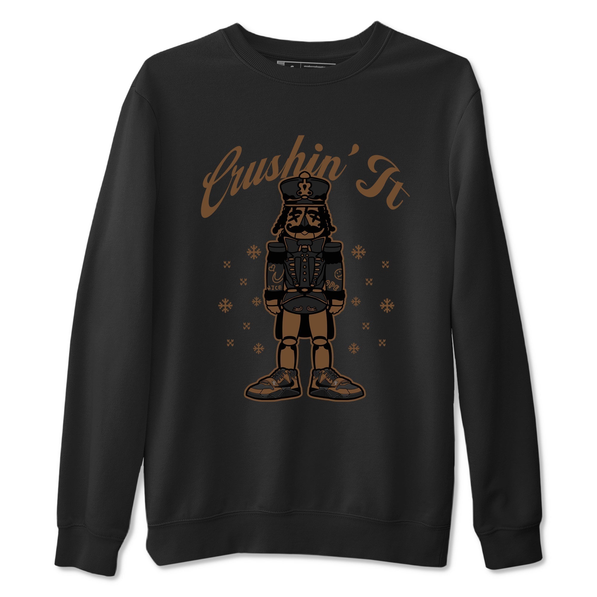 Crushin' It snkmatch Tees - Jordan Jumpman Jack Travis Scott Dark Mocha