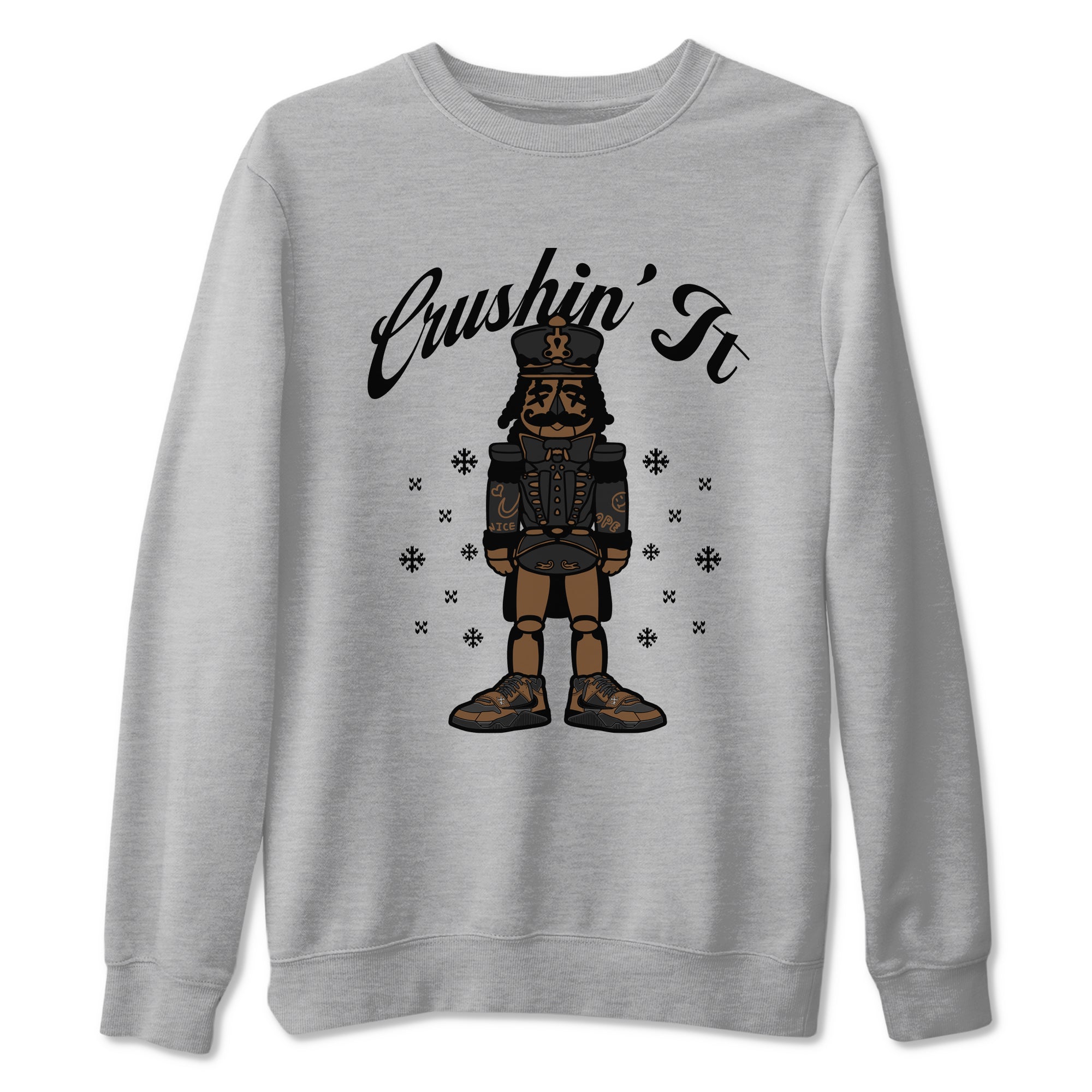 Crushin' It snkmatch Tees - Jordan Jumpman Jack Travis Scott Dark Mocha