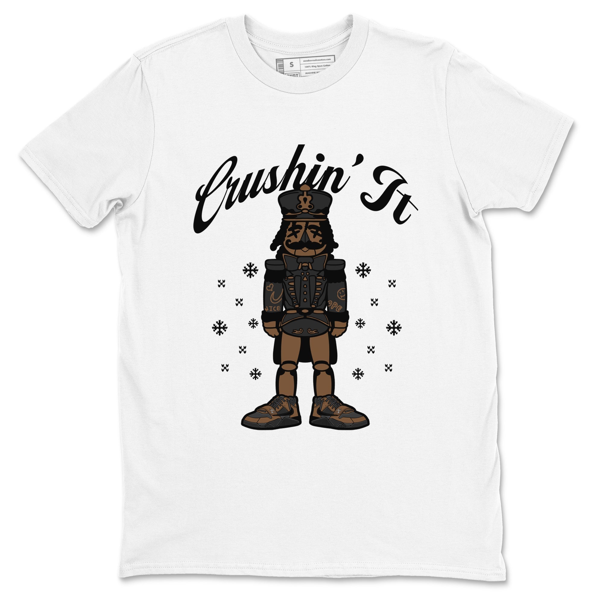 Crushin' It snkmatch Tees - Jordan Jumpman Jack Travis Scott Dark Mocha