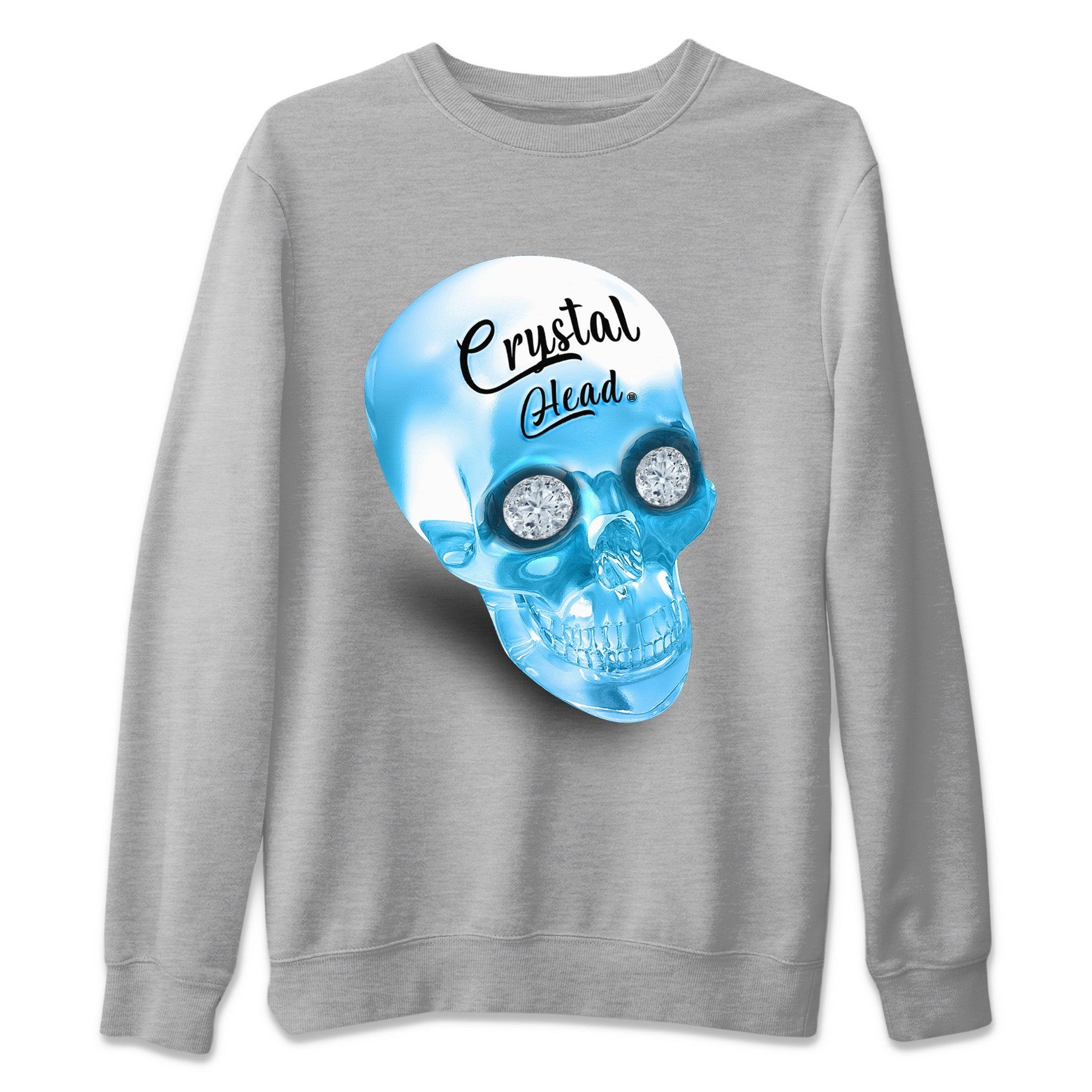 Crystal Head Unisex Tops - Air Jordan 1 Powder Blue