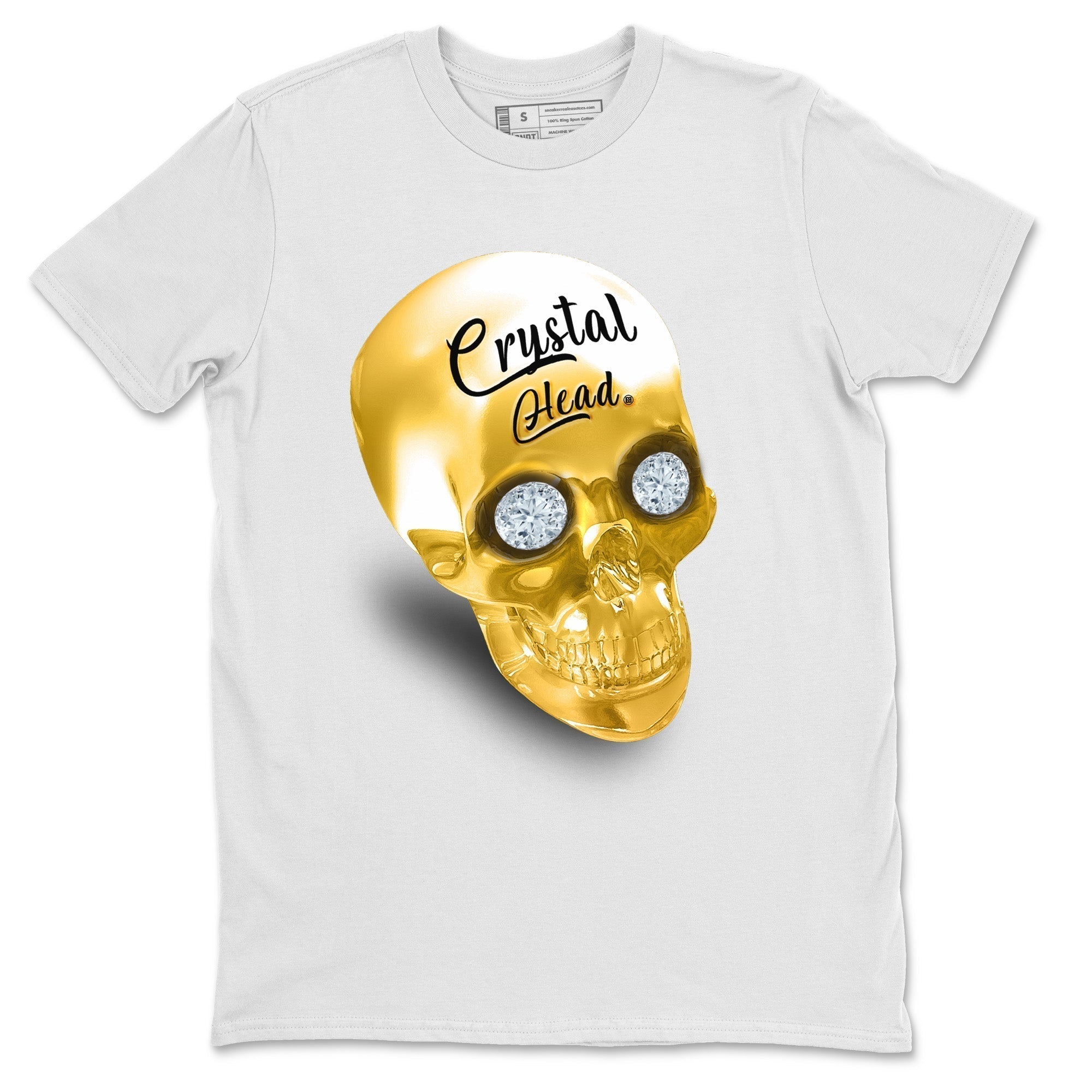Crystal Head Unisex Tops - Air Jordan 12 Black Taxi