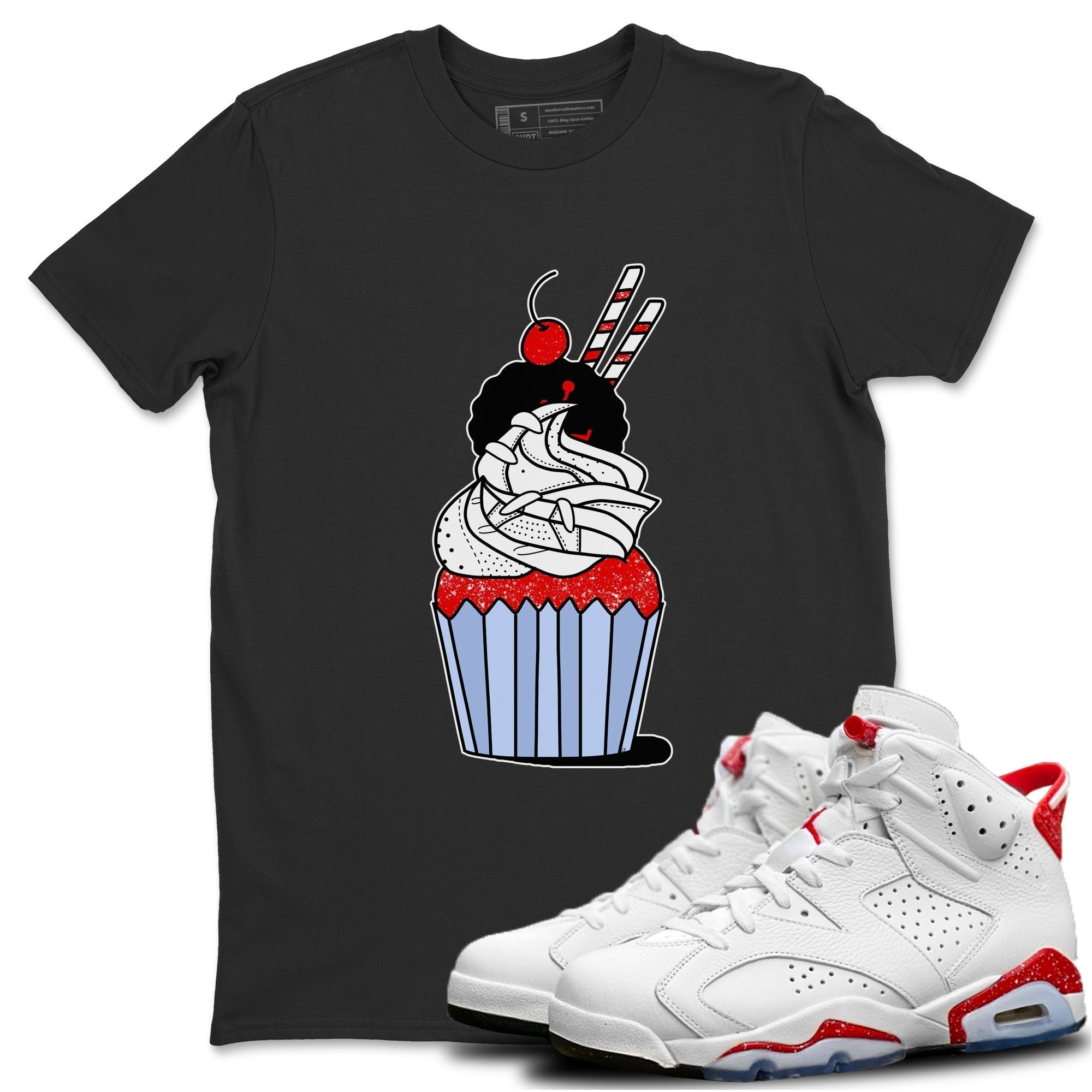 Cup Cake Unisex Tops - Air Jordan 6 Red Velvet Cookies