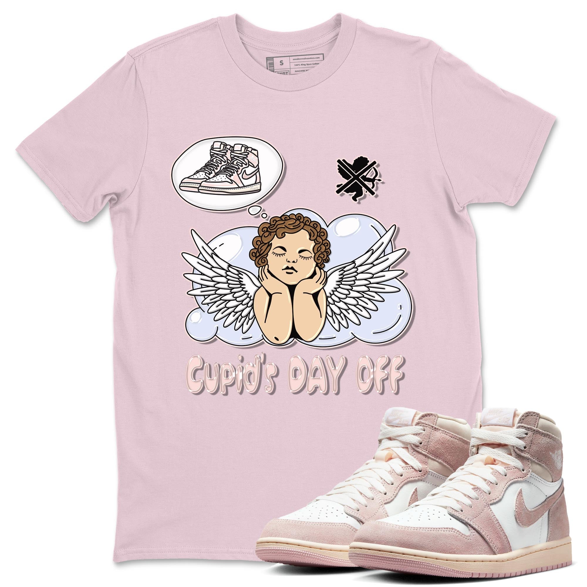 Cupids Day Off Unisex Tops - Air Jordan 1 Washed Pink