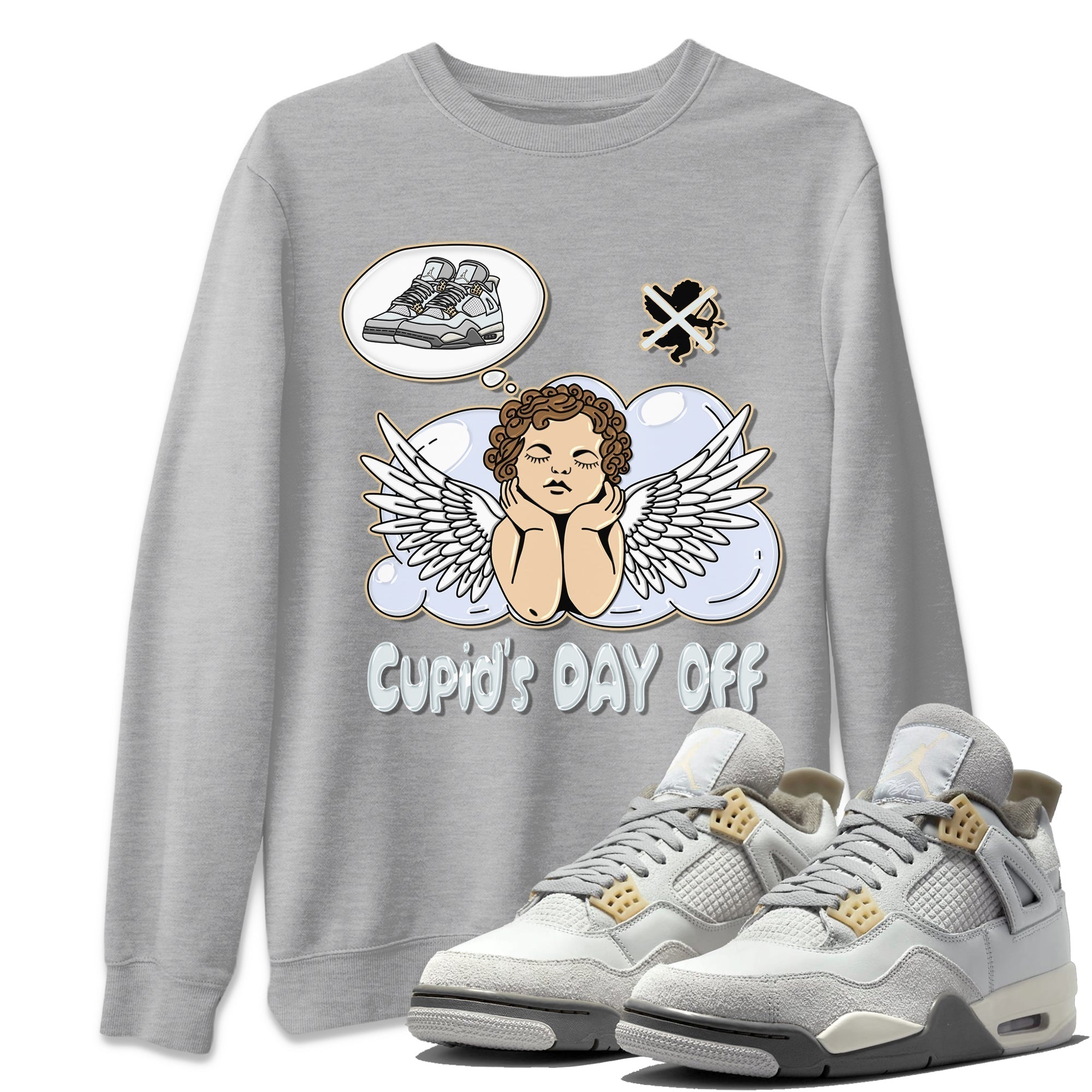 Cupids Day Off Unisex Tops - Air Jordan 4 Craft
