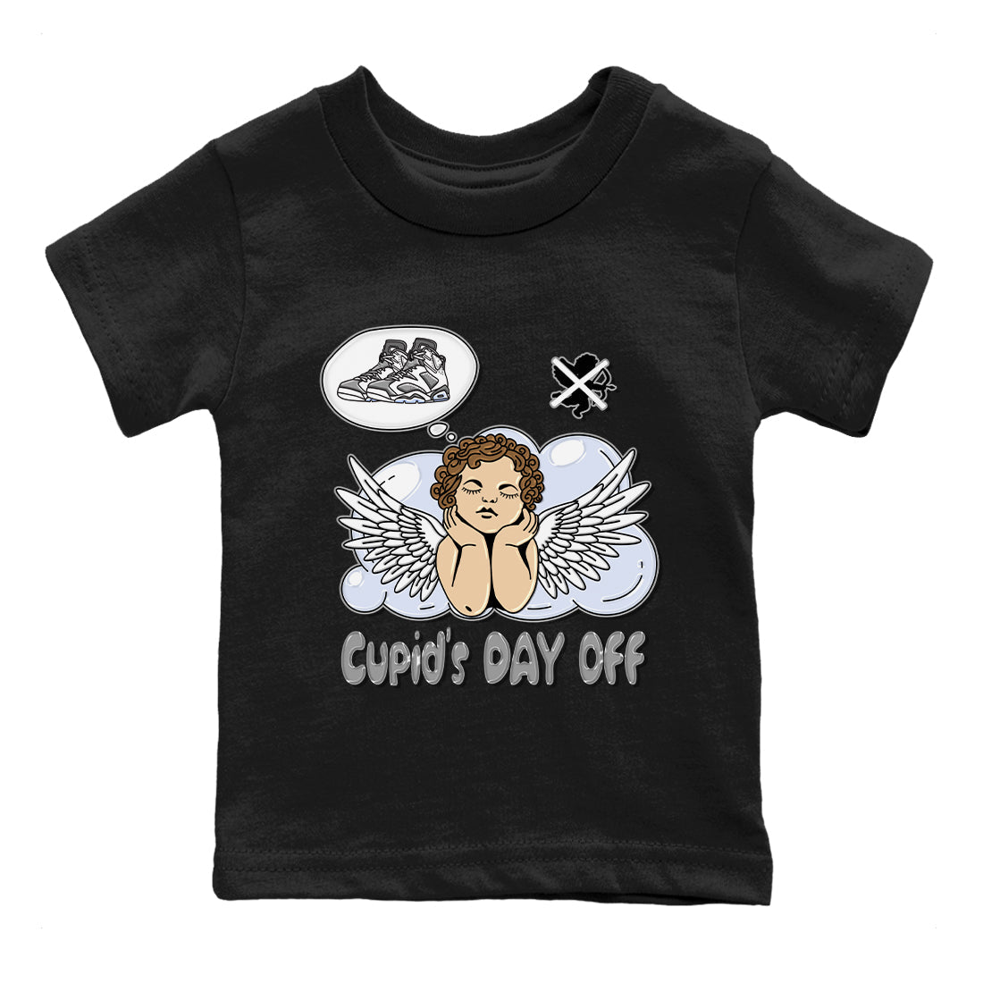Cupids Day Off Kids Tops - Air Jordan 6 Cool Grey