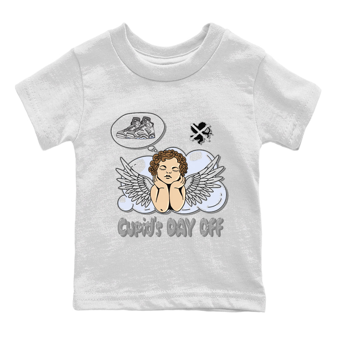 Cupids Day Off Kids Tops - Air Jordan 6 Cool Grey