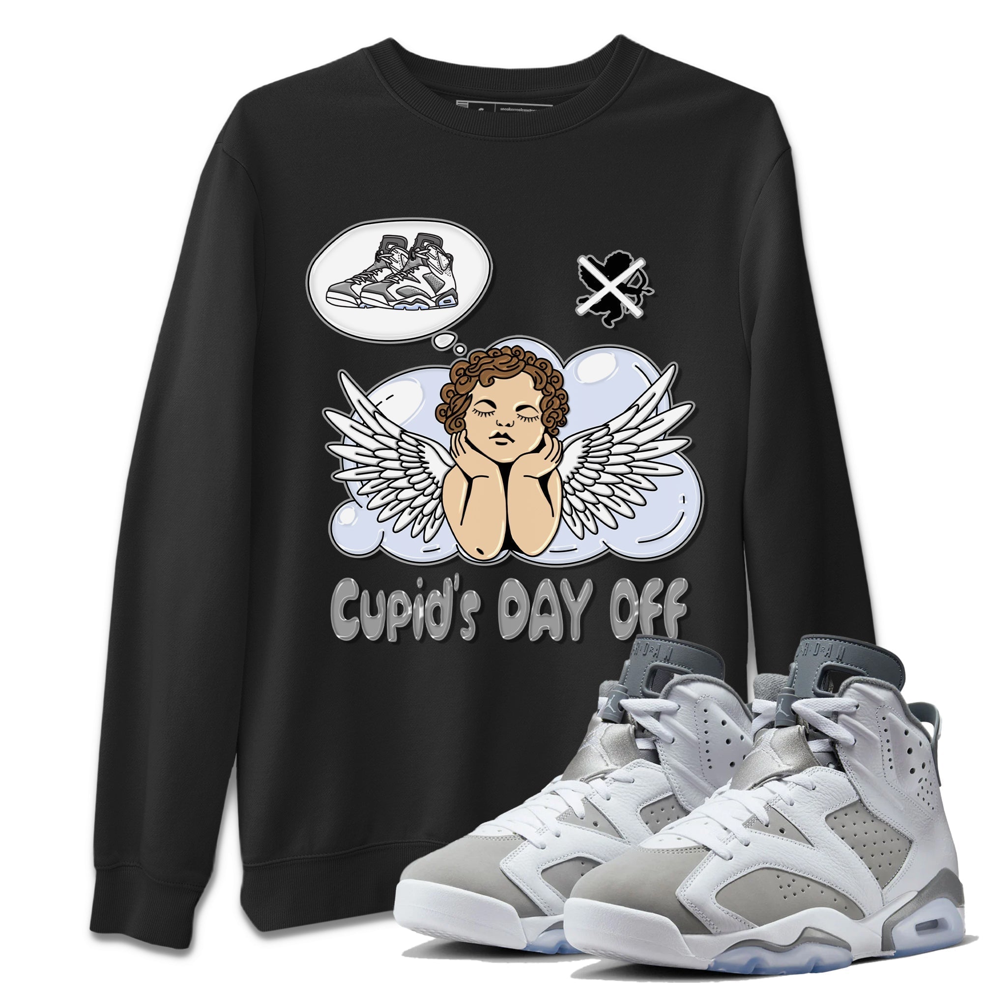 Cupids Day Off Unisex Tops - Air Jordan 6 Cool Grey