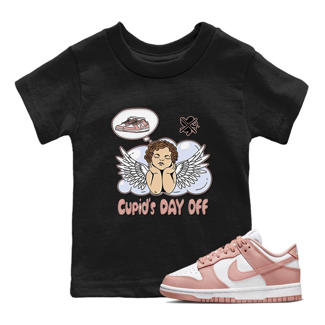 Cupids Day Off snkmatch Tee Kids - Dunk Rose Whisper