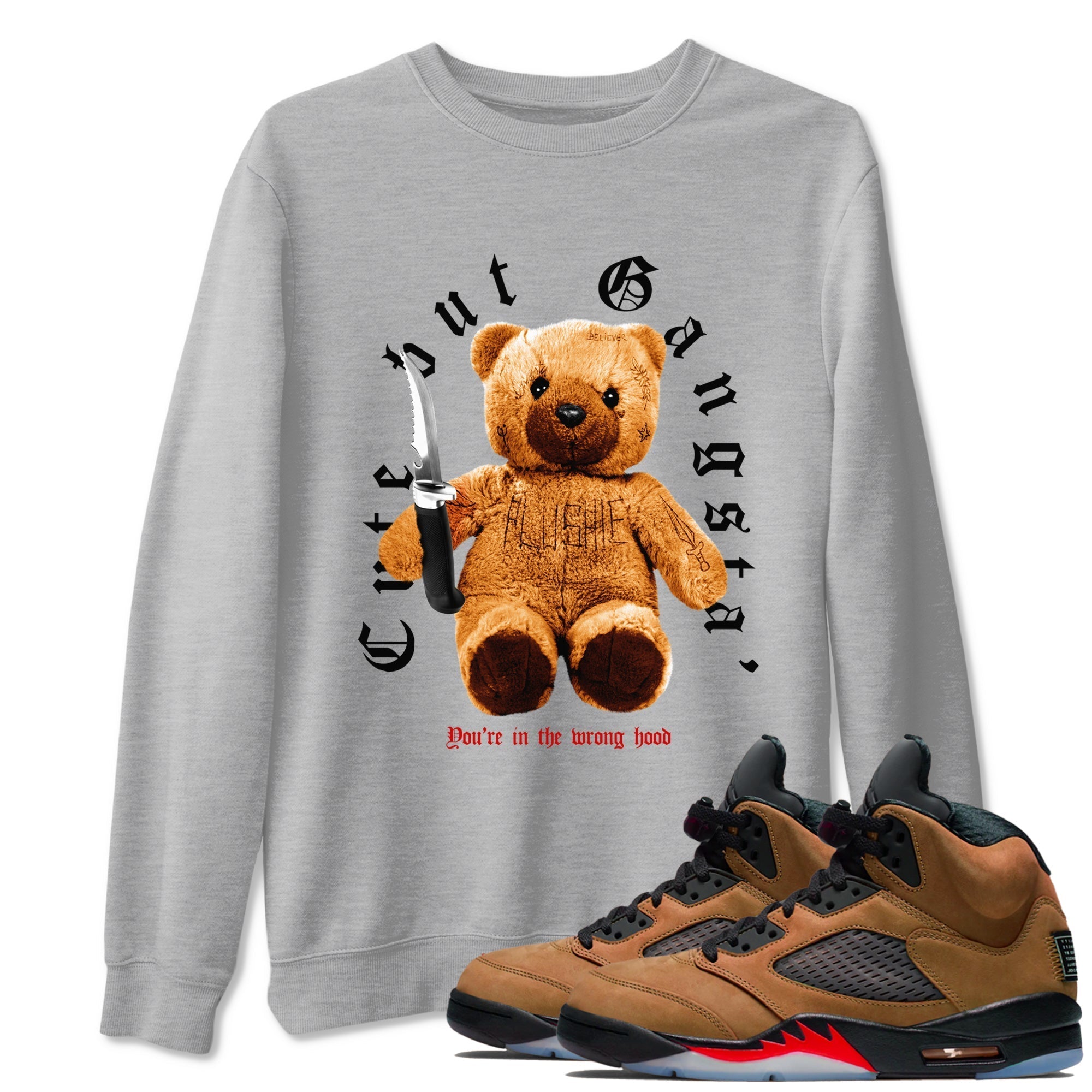 Cute Gangster snkmatch Tees - Air Jordan 5 Archaeo Brown