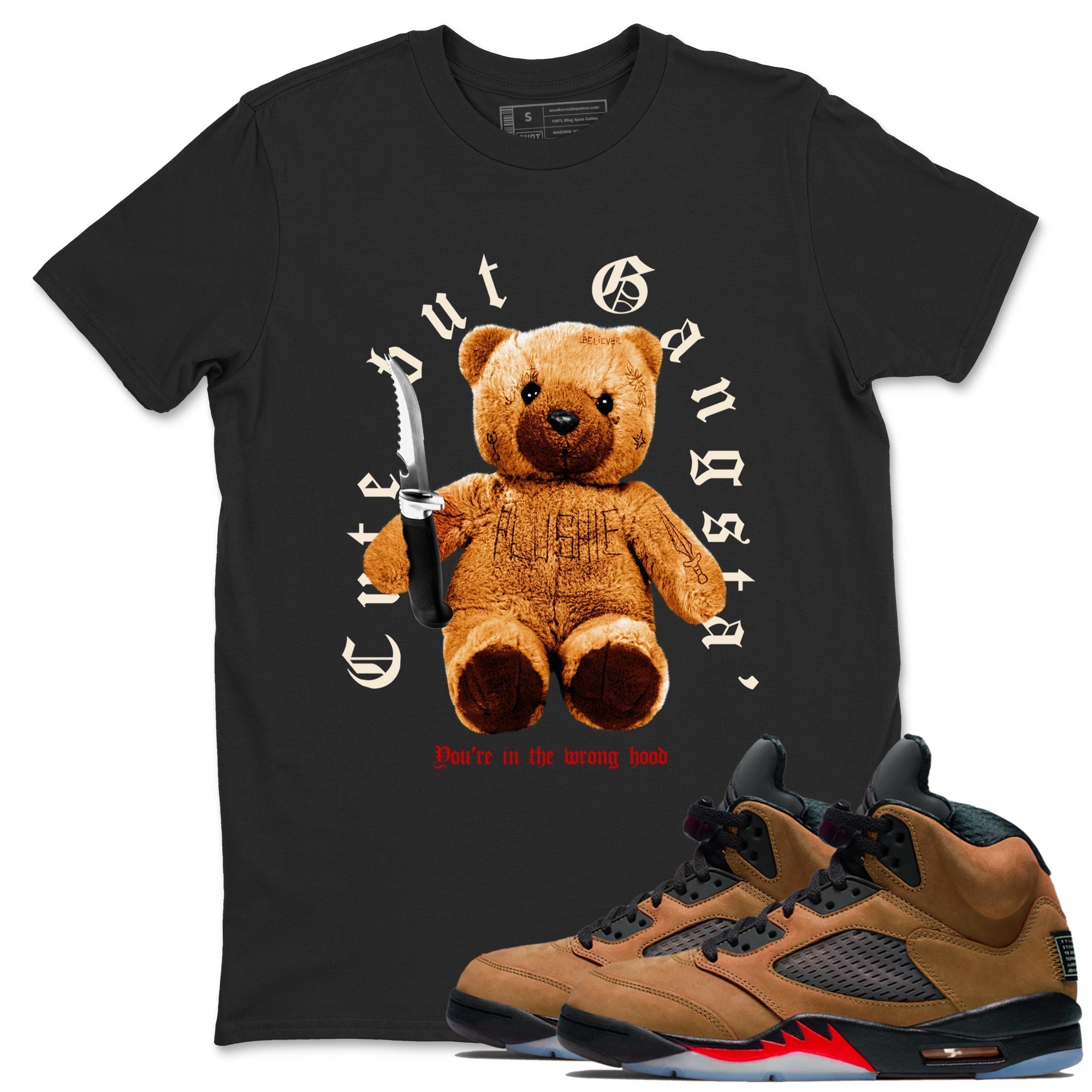 Cute Gangster snkmatch Tees - Air Jordan 5 Archaeo Brown