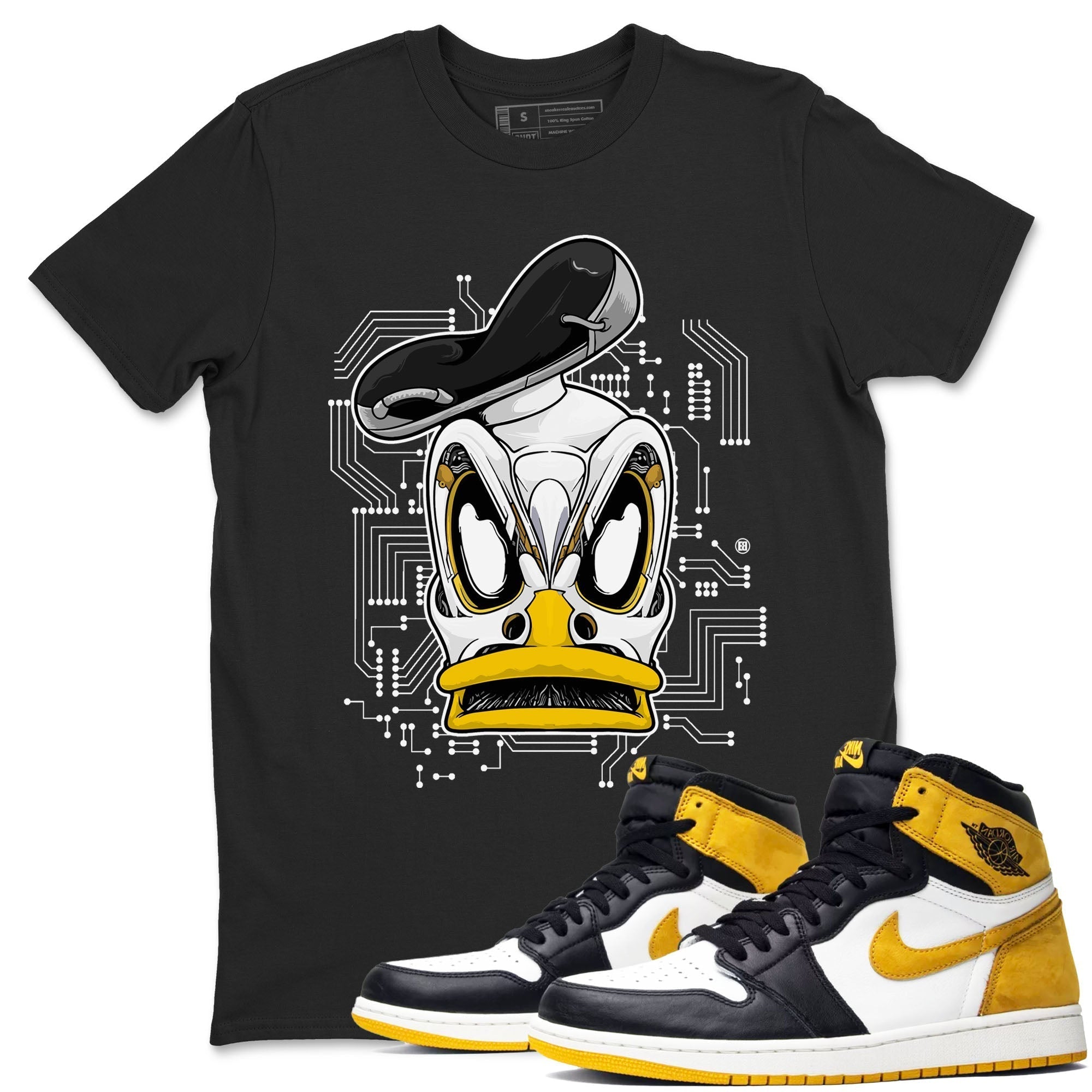 Cyber Duck snkmatch Tees - Air Jordan 1 Yellow Ochre