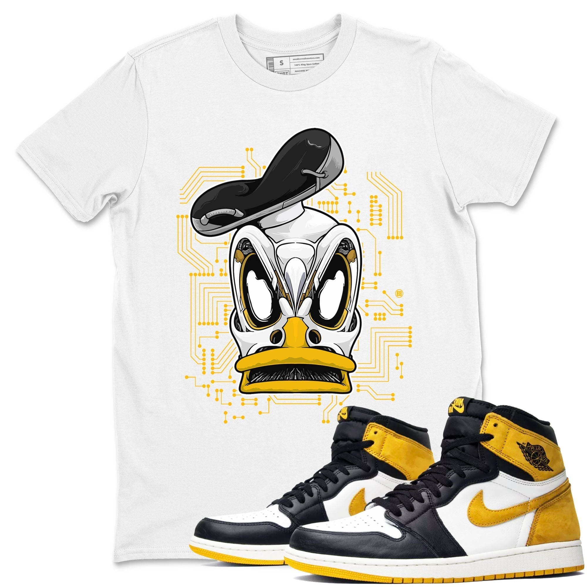 Cyber Duck snkmatch Tees - Air Jordan 1 Yellow Ochre