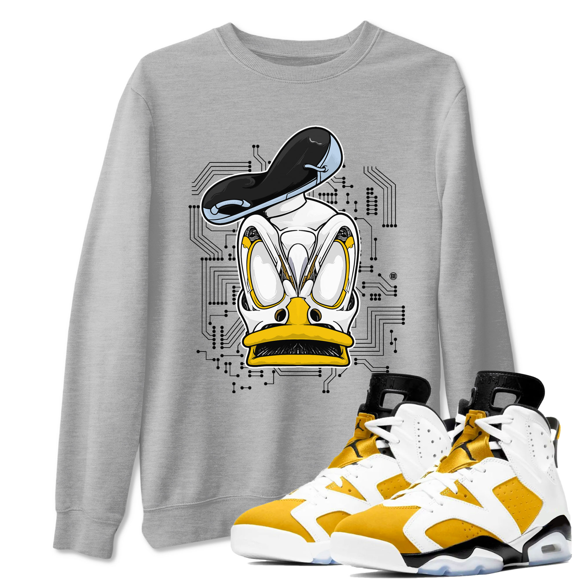 Cyber Duck snkmatch Tees - Air Jordan 6 Yellow Ochre