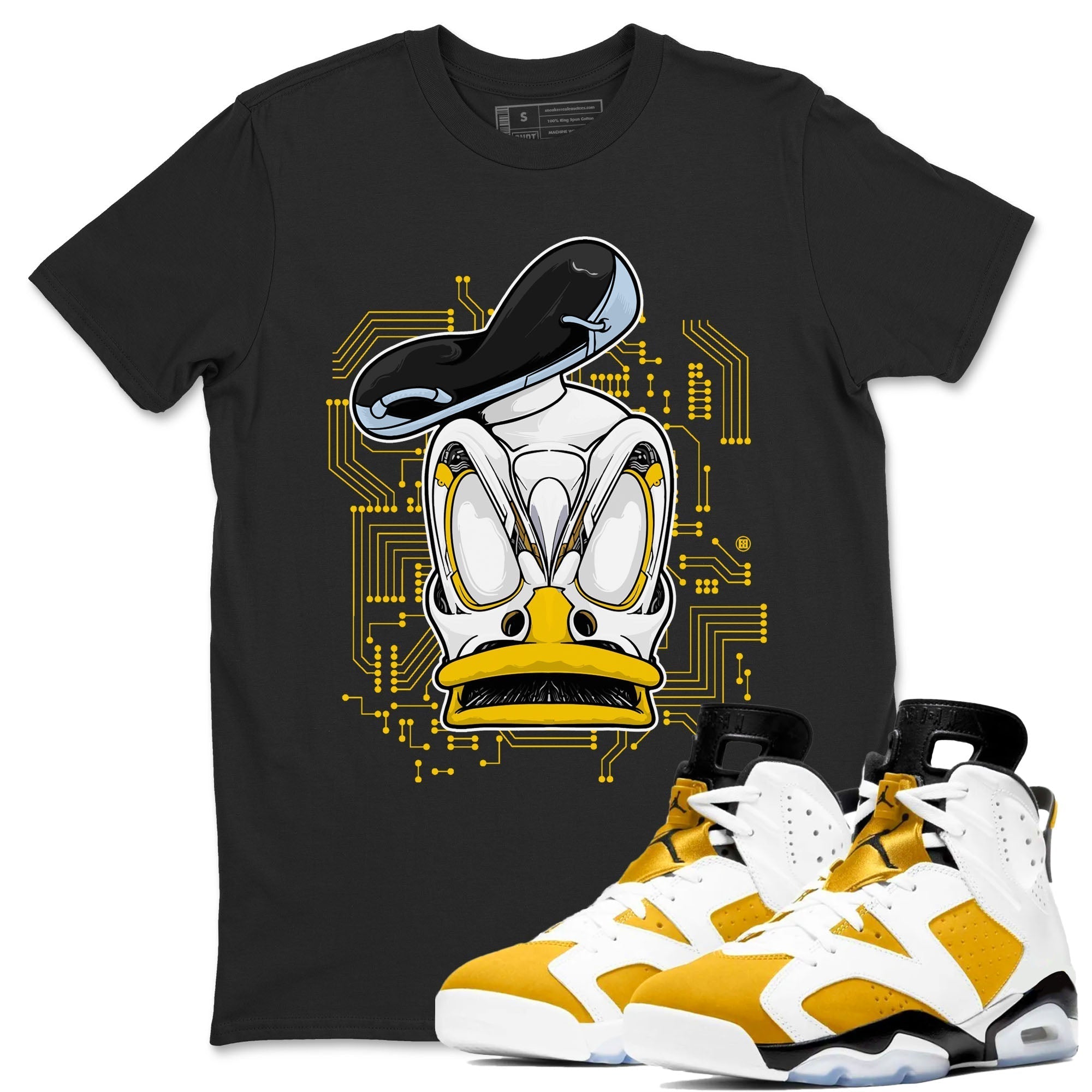 Cyber Duck snkmatch Tees - Air Jordan 6 Yellow Ochre