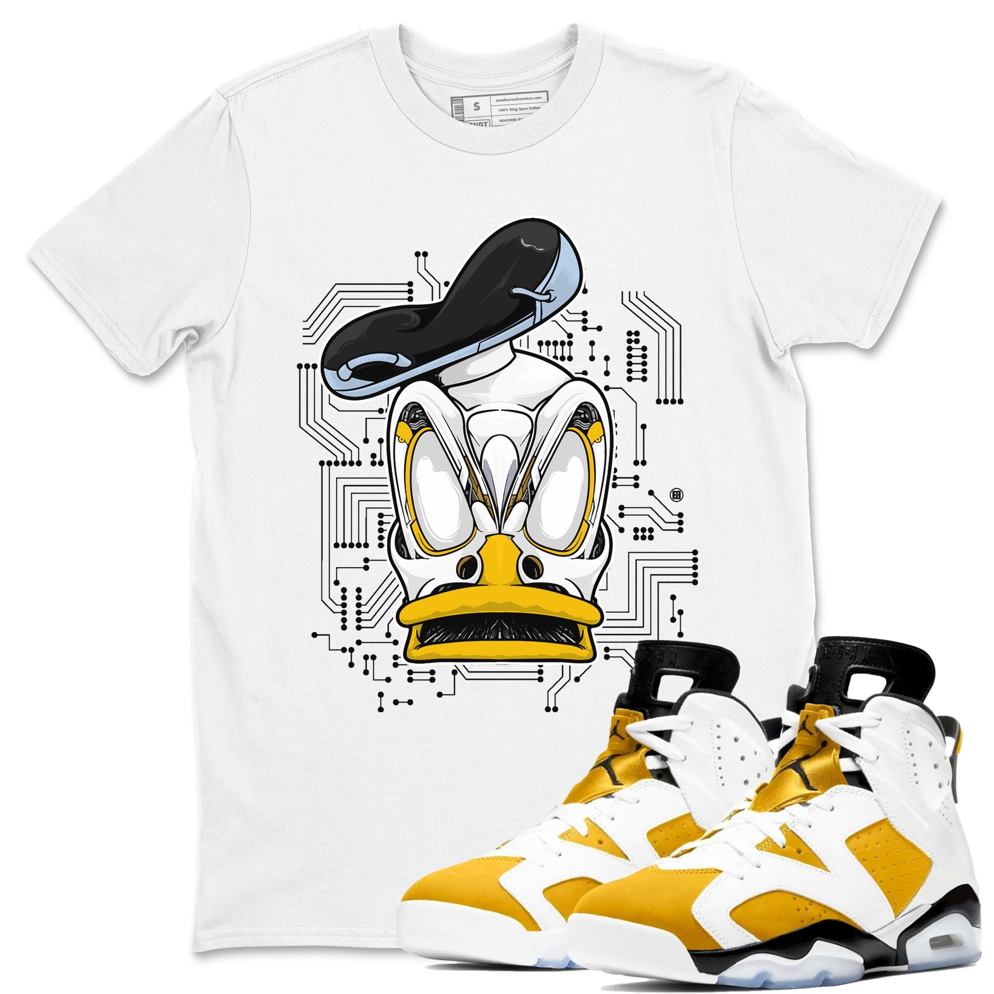 Cyber Duck snkmatch Tees - Air Jordan 6 Yellow Ochre