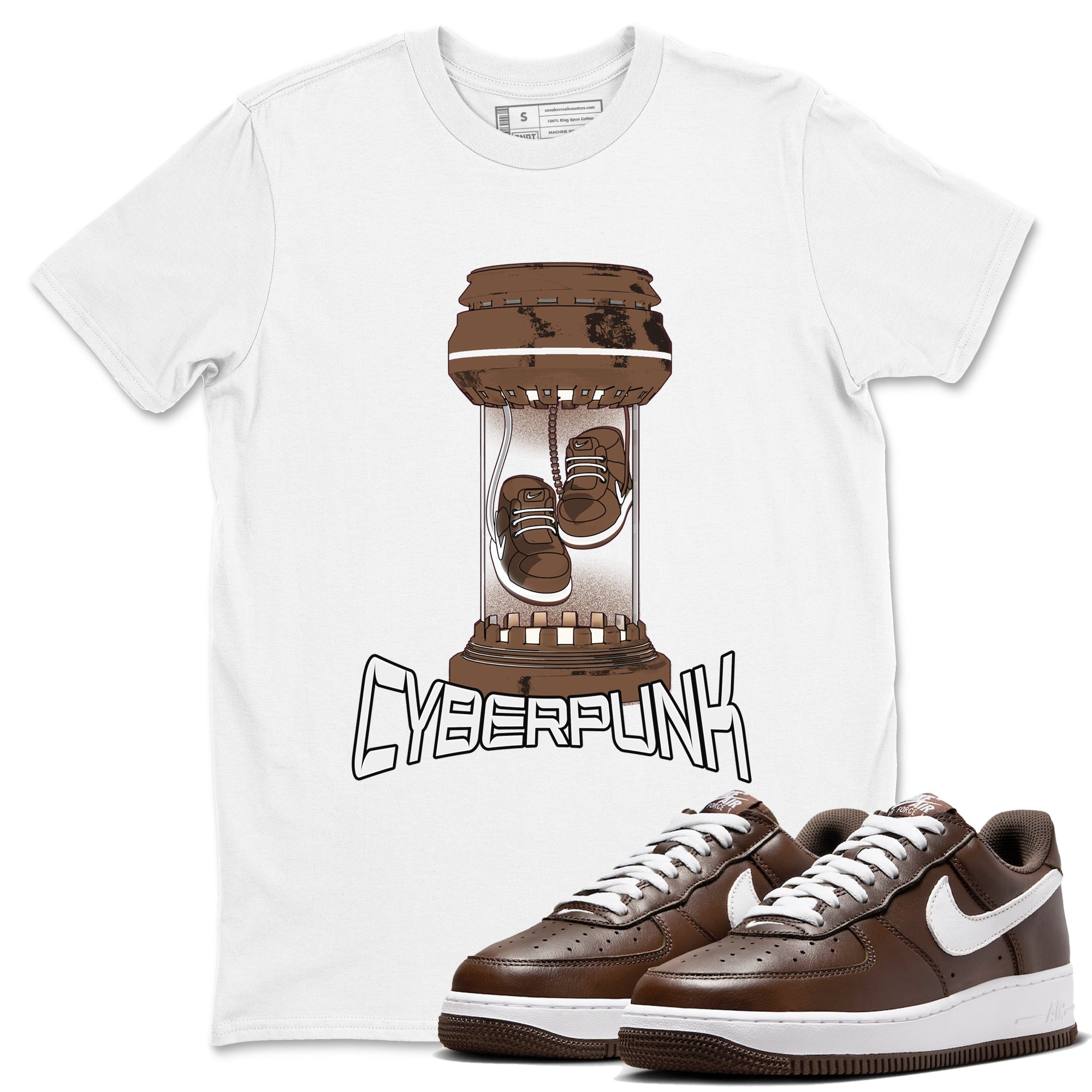 Cyberpunk snkmatch Tee - Air Force 1 Chocolate