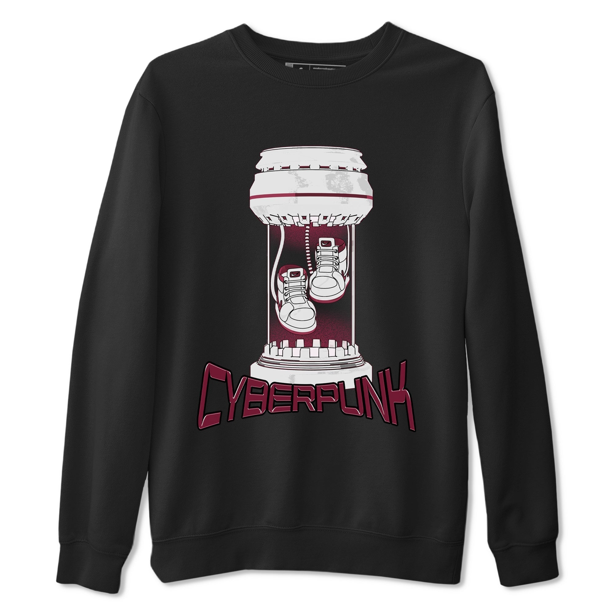 Cyberpunk snkmatch Tee - Air Jordan 1 Metallic Burgundy