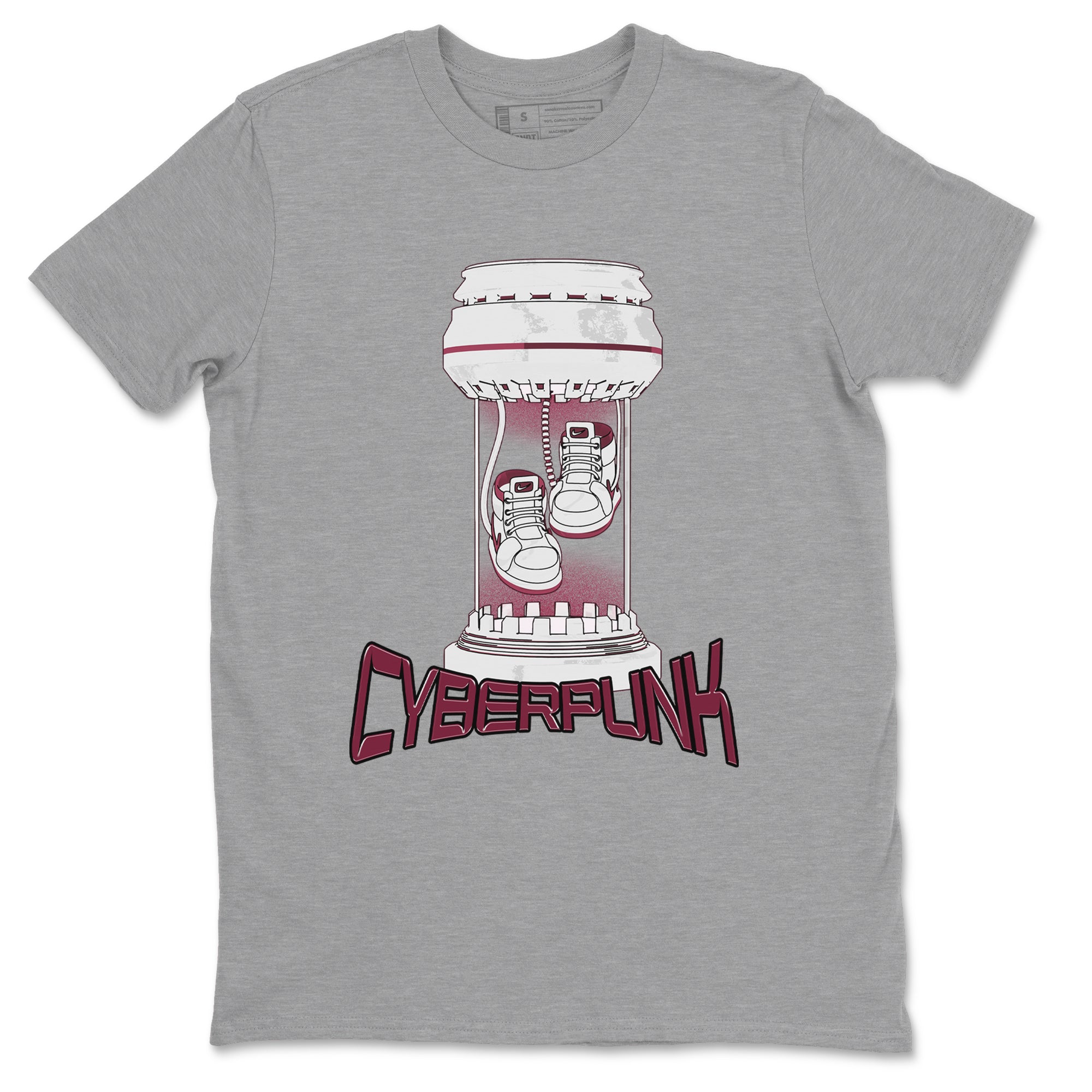 Cyberpunk snkmatch Tee - Air Jordan 1 Metallic Burgundy