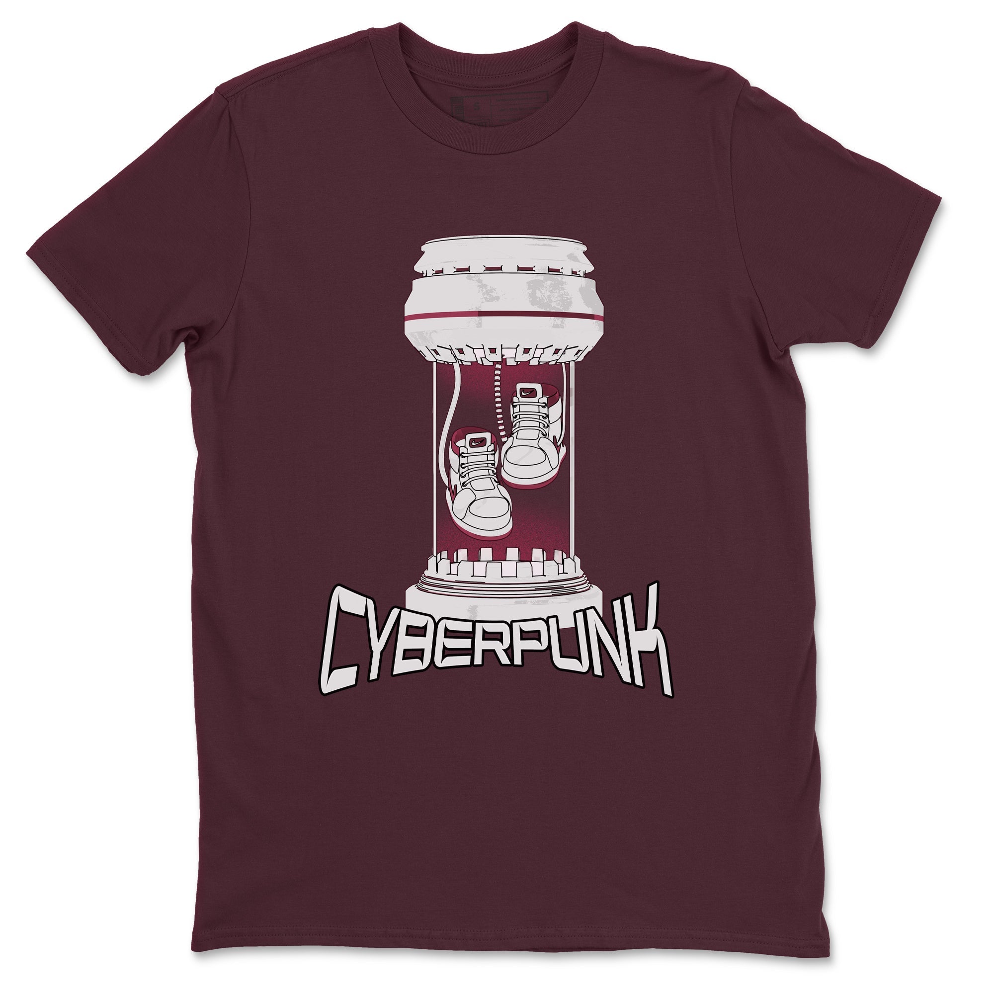 Cyberpunk snkmatch Tee - Air Jordan 1 Metallic Burgundy